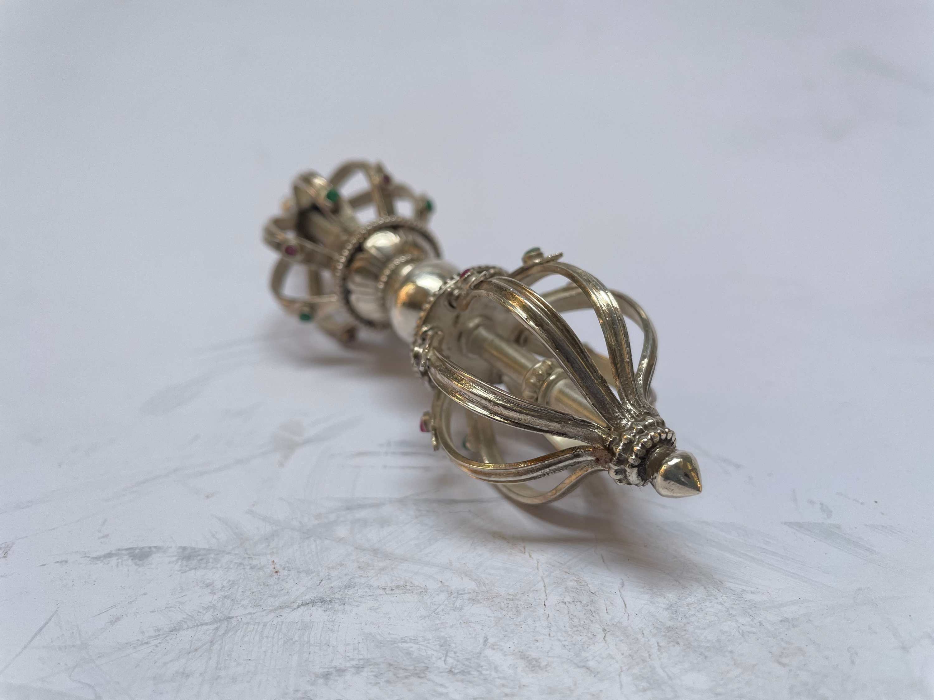 master Quality, Sterling Silver, 448 Gram Dorje, old Stock