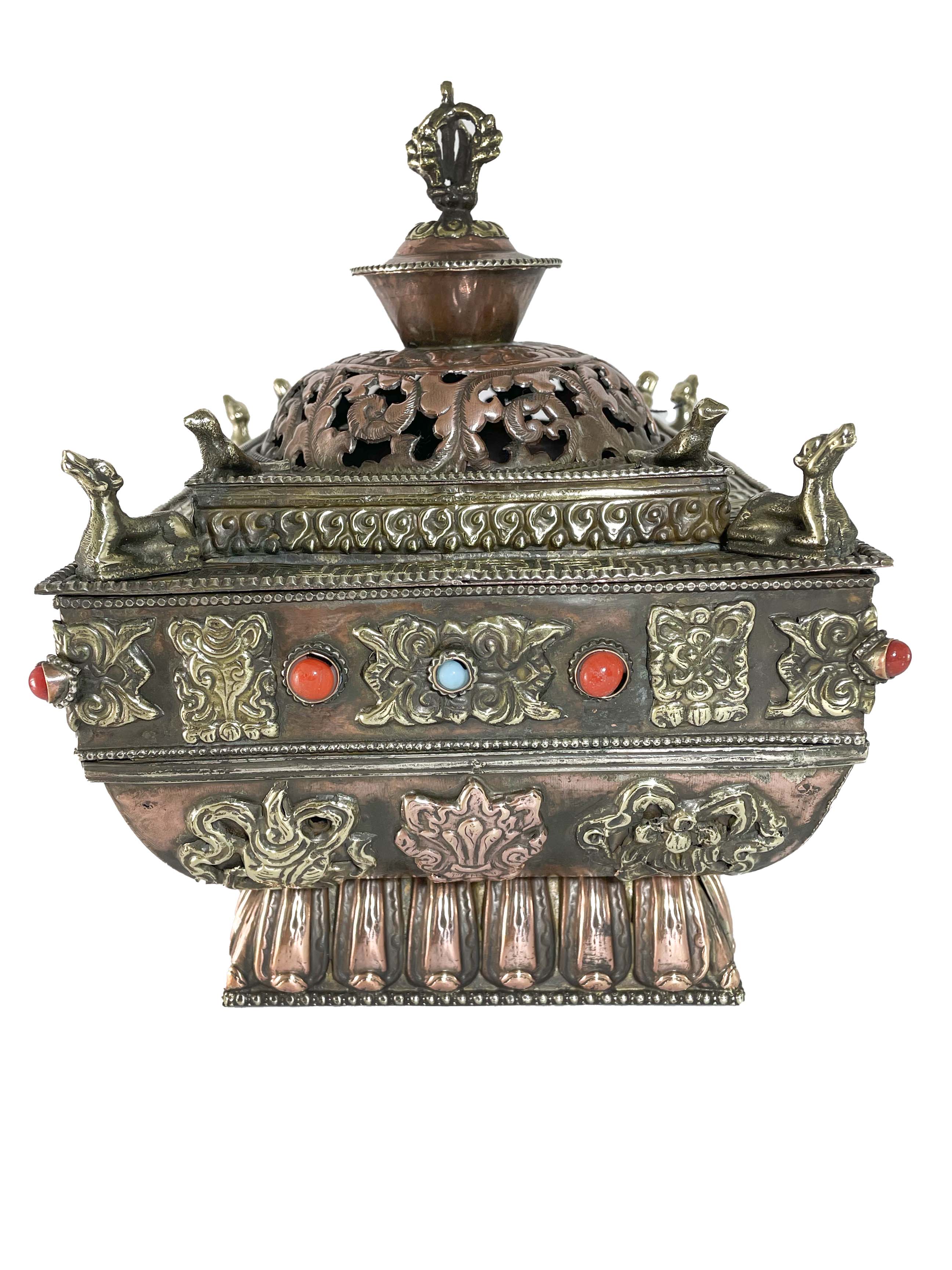 Hand Beaten Metal Incense Burner, makal, Maka, Incense Burner