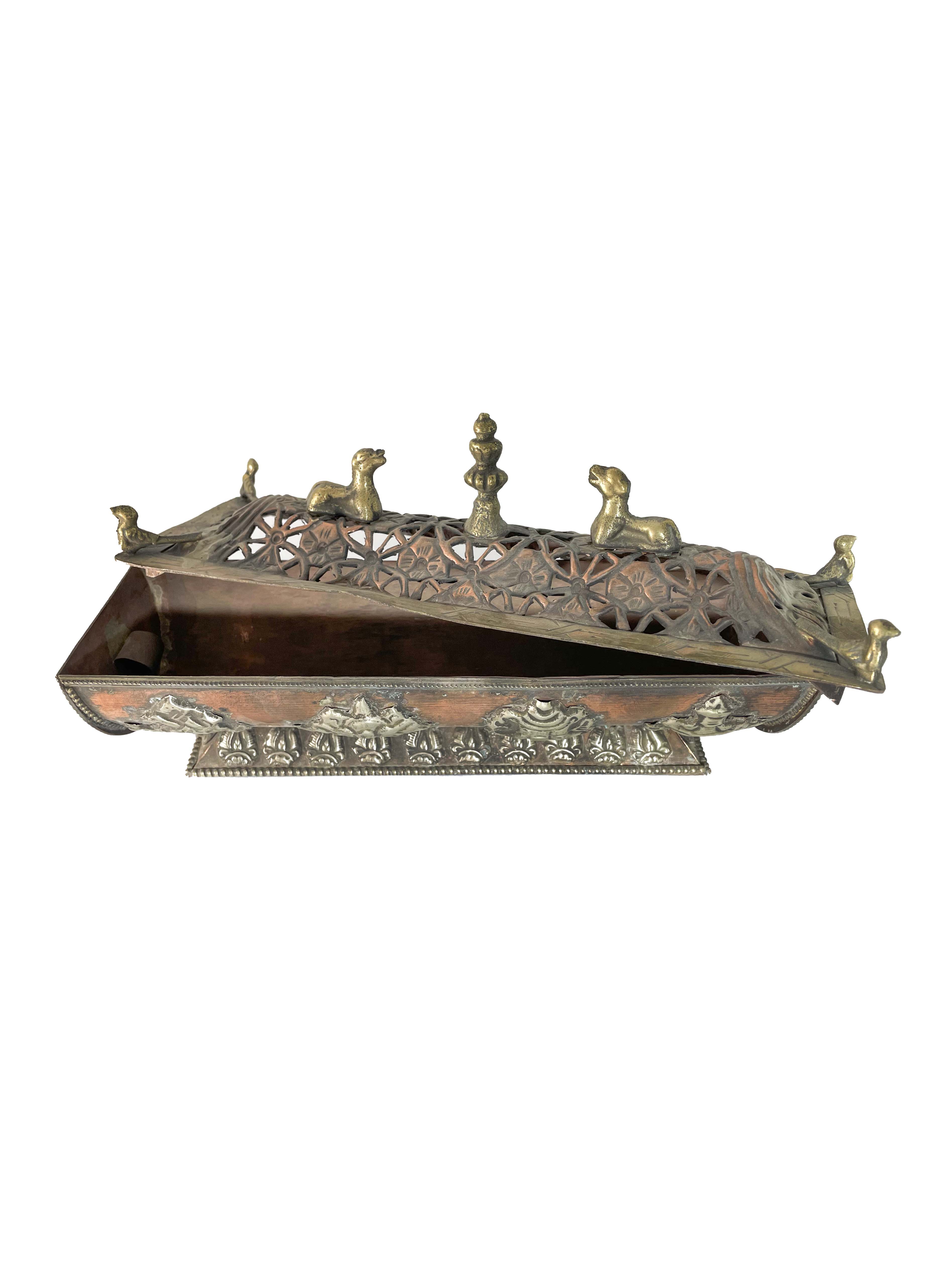 Hand Beaten Metal Incense Burner