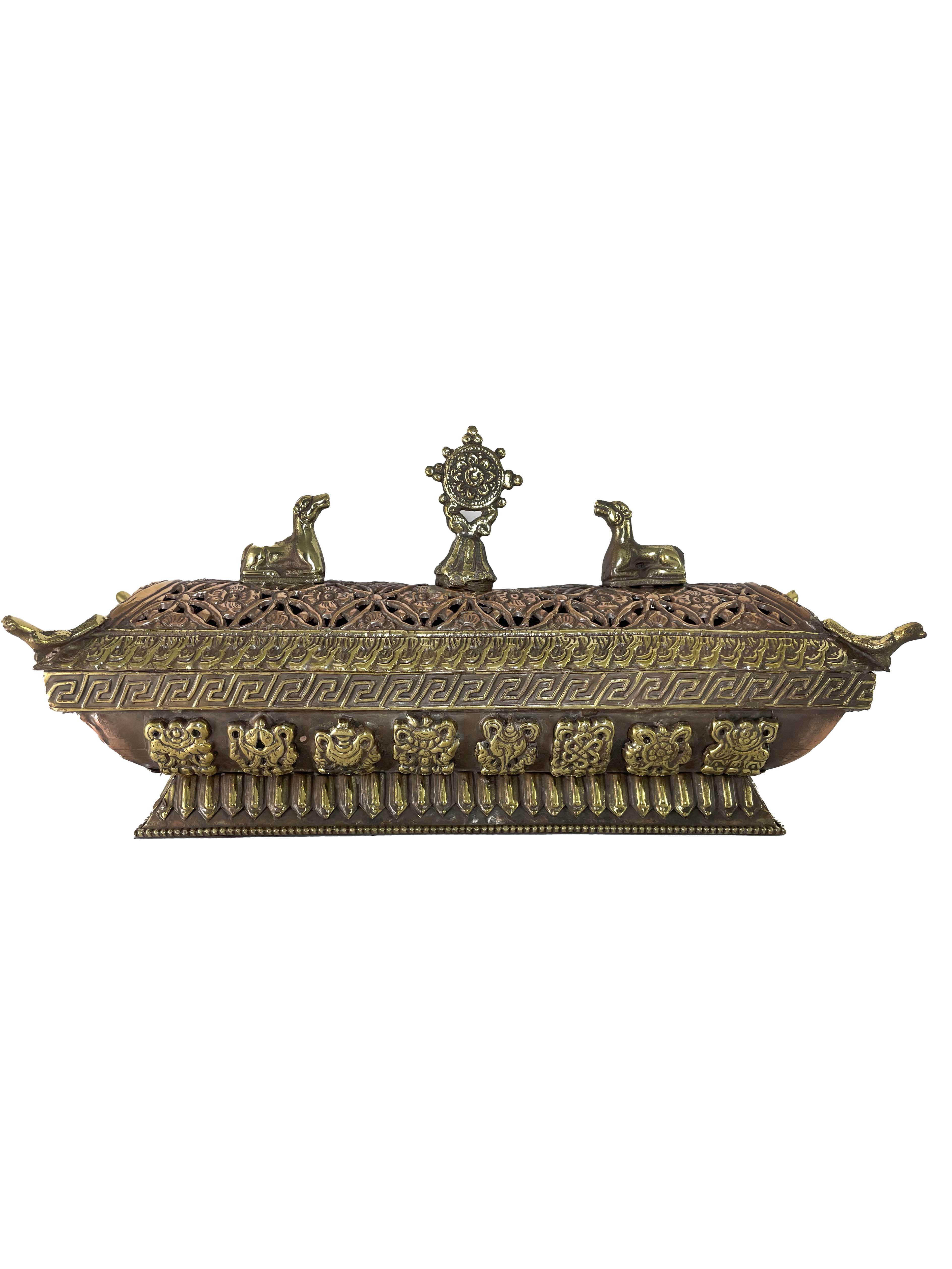 Hand Beaten Metal Incense Burner