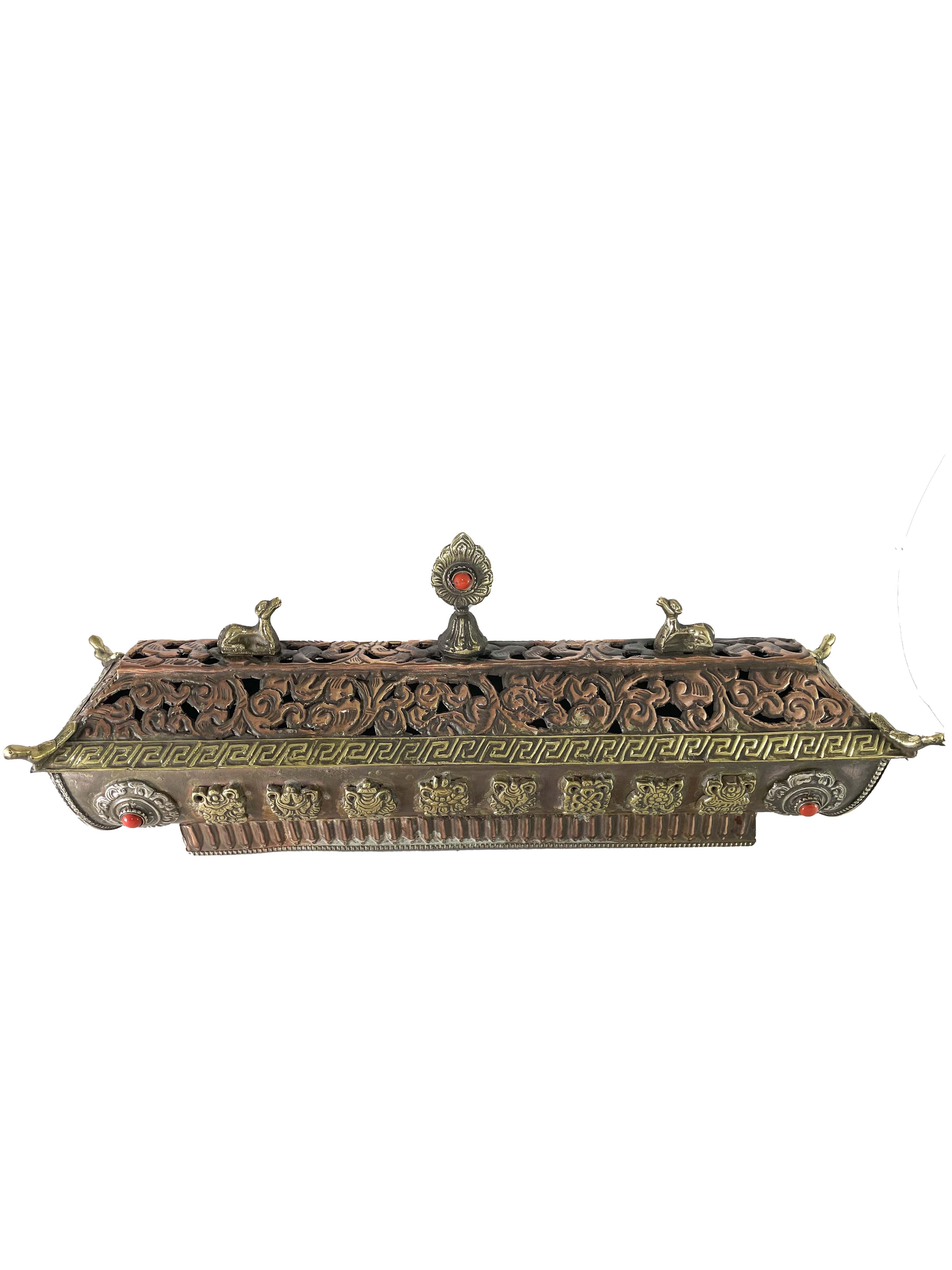 Hand Beaten Metal Incense Burner