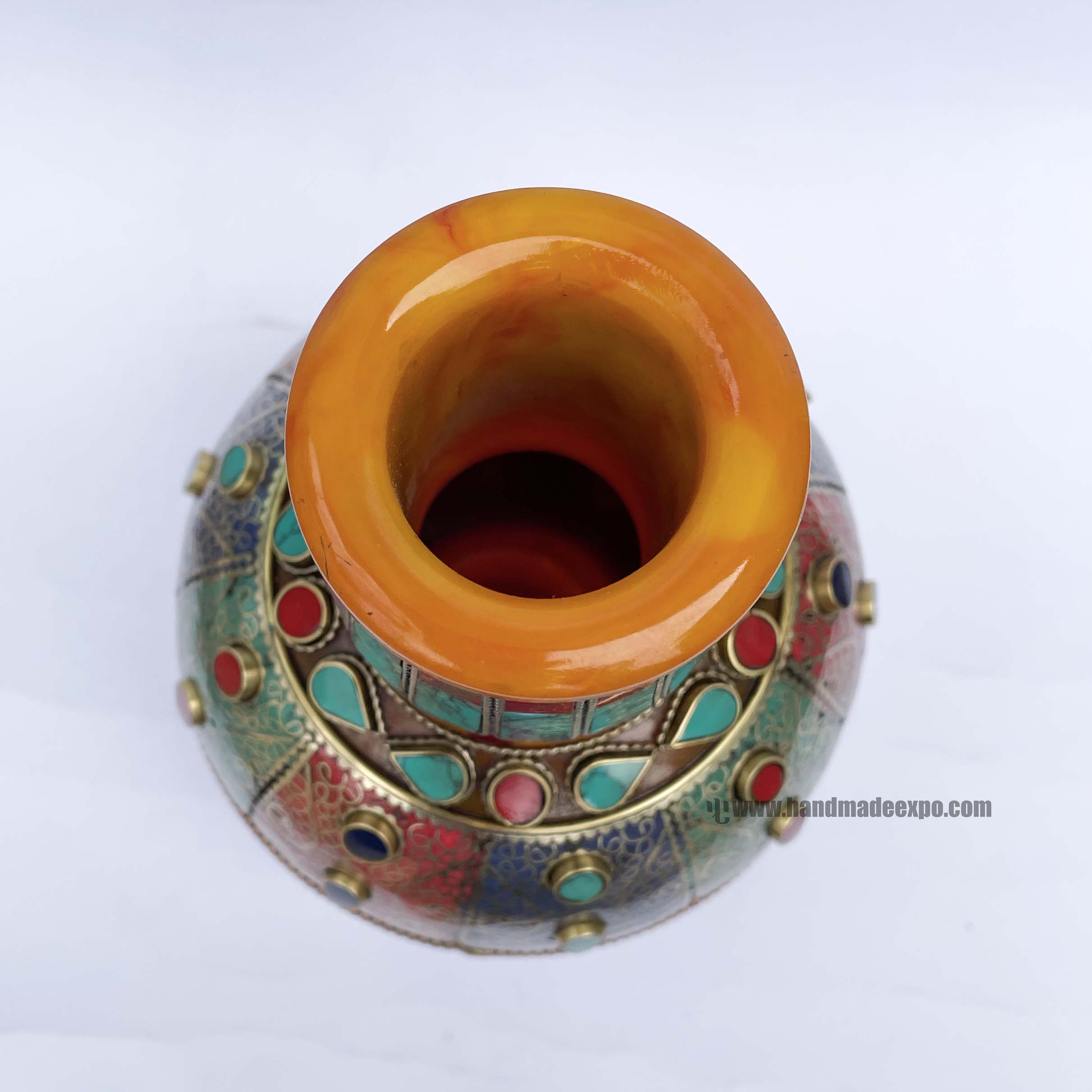 Imitation Amber Flower Vase <span Style=