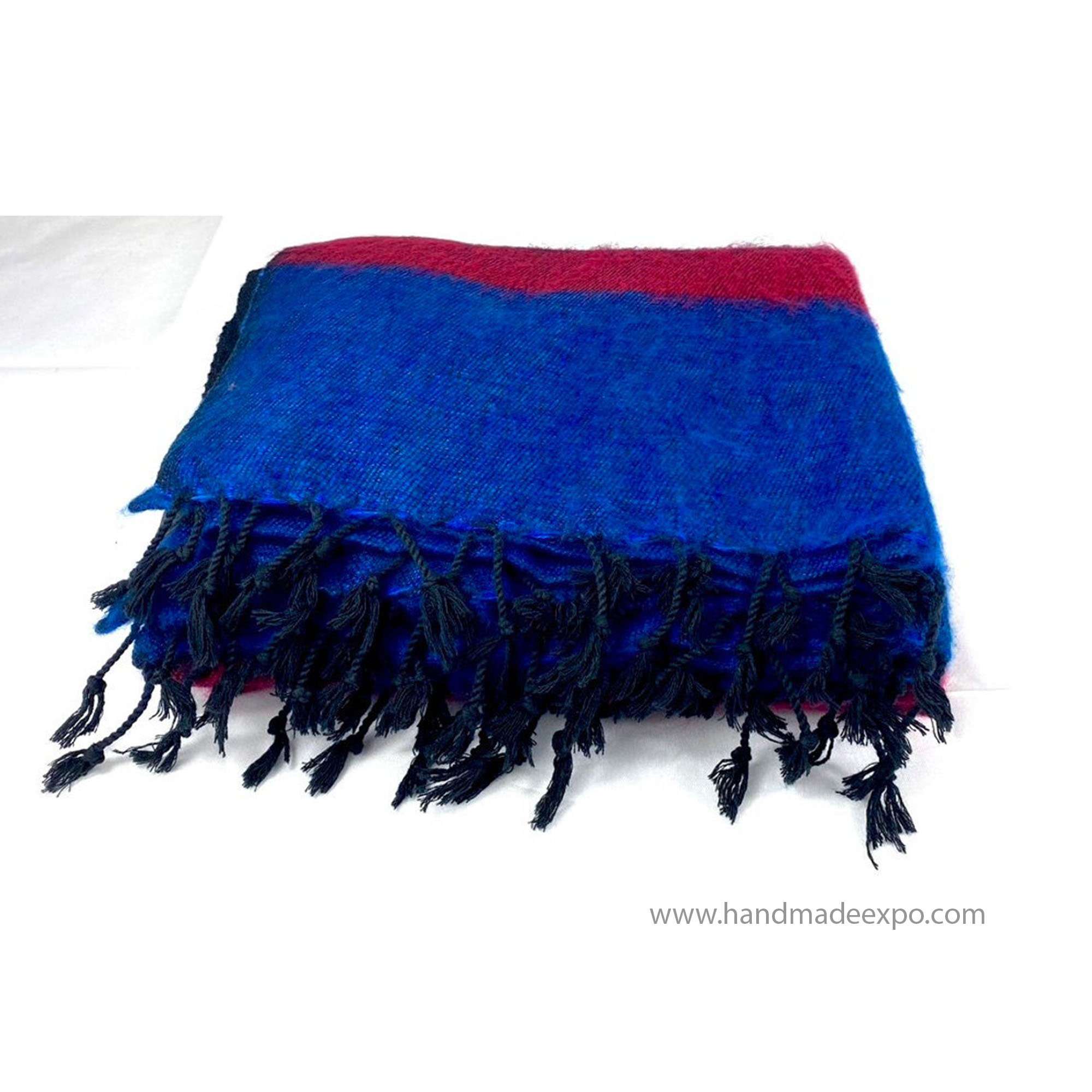Nepali handmade Yak Wool Blanket, color : Mix Colors