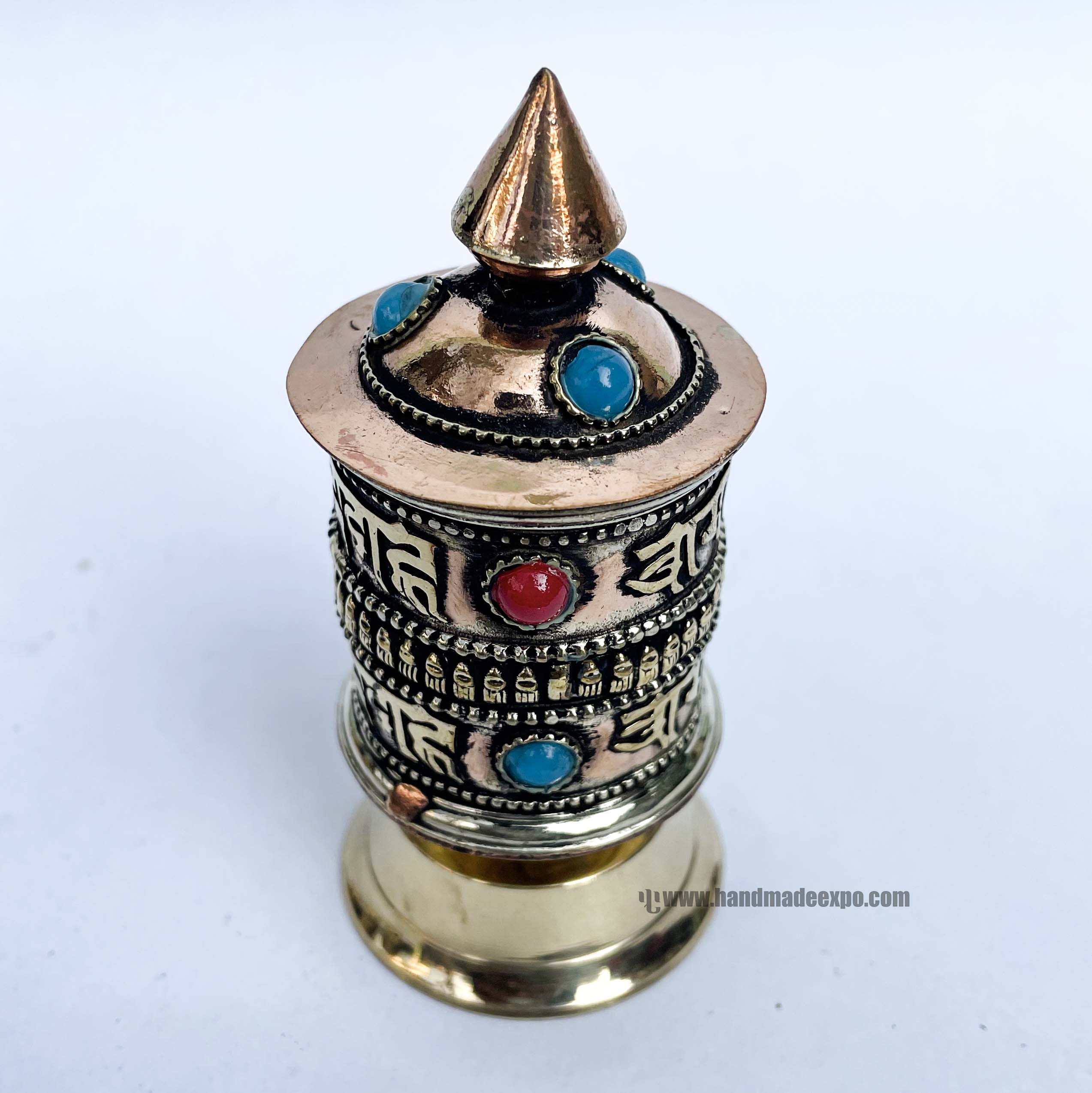 Table Prayer Wheel, With Mantra Inside