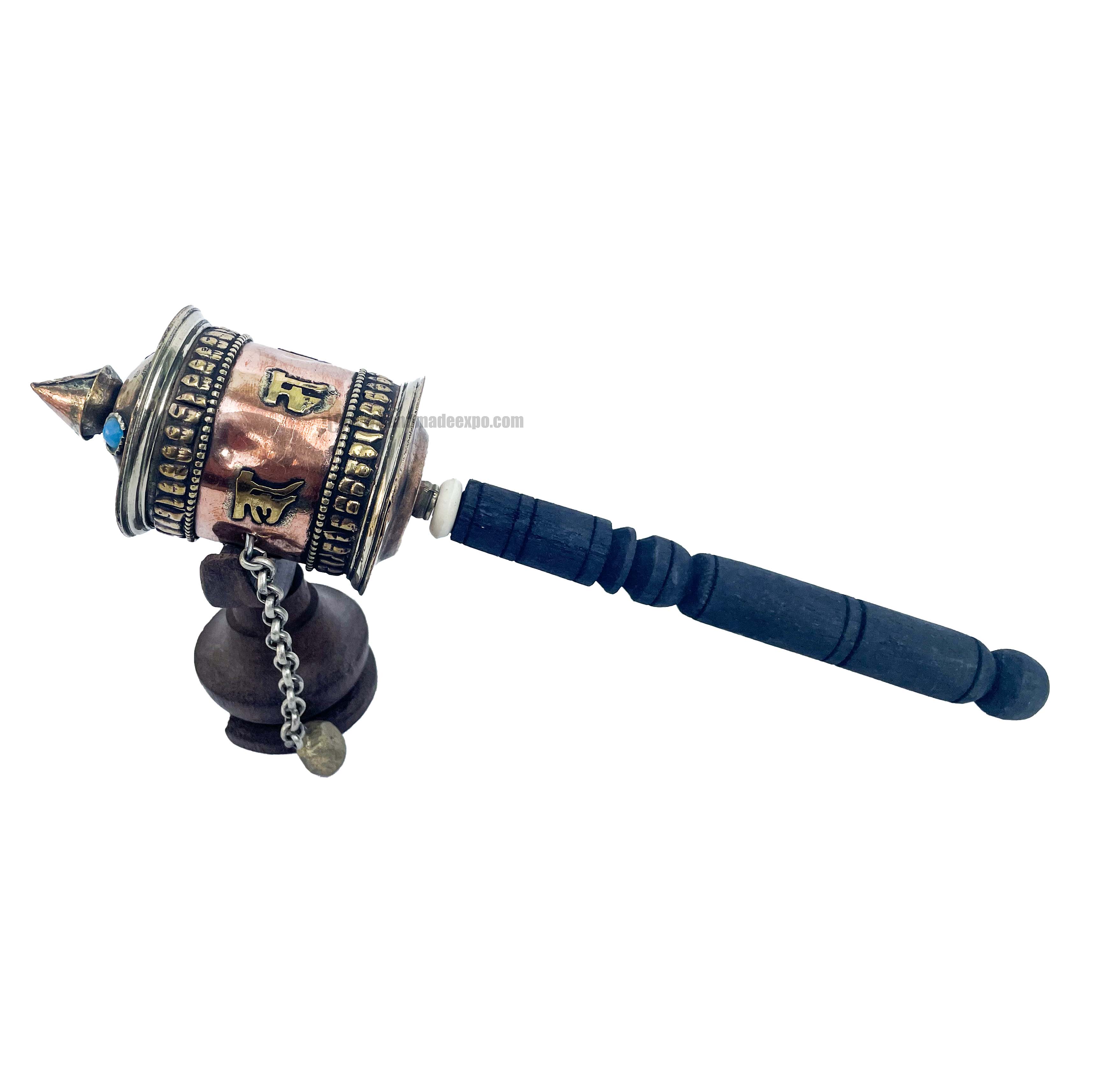 Brass Hand Held Prayer Wheel
