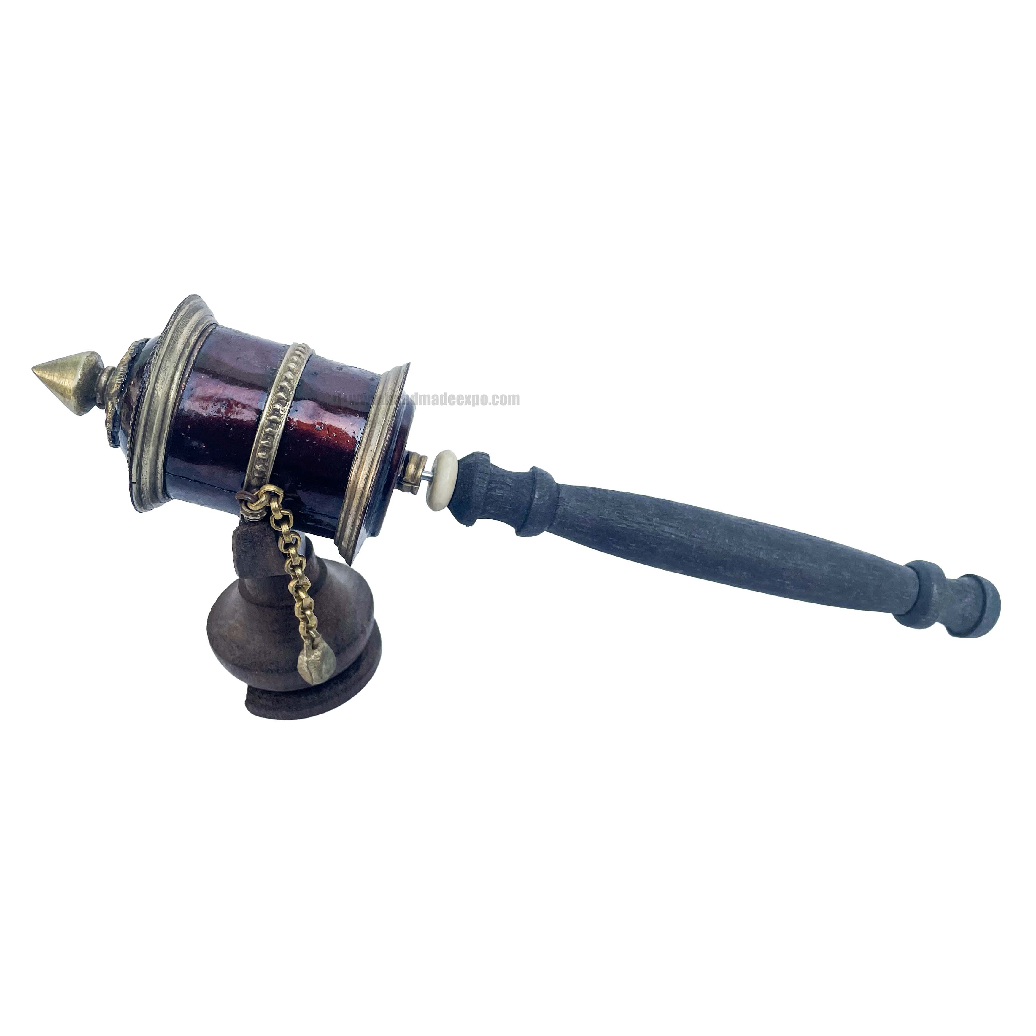 Brass Hand Held Prayer Wheel
