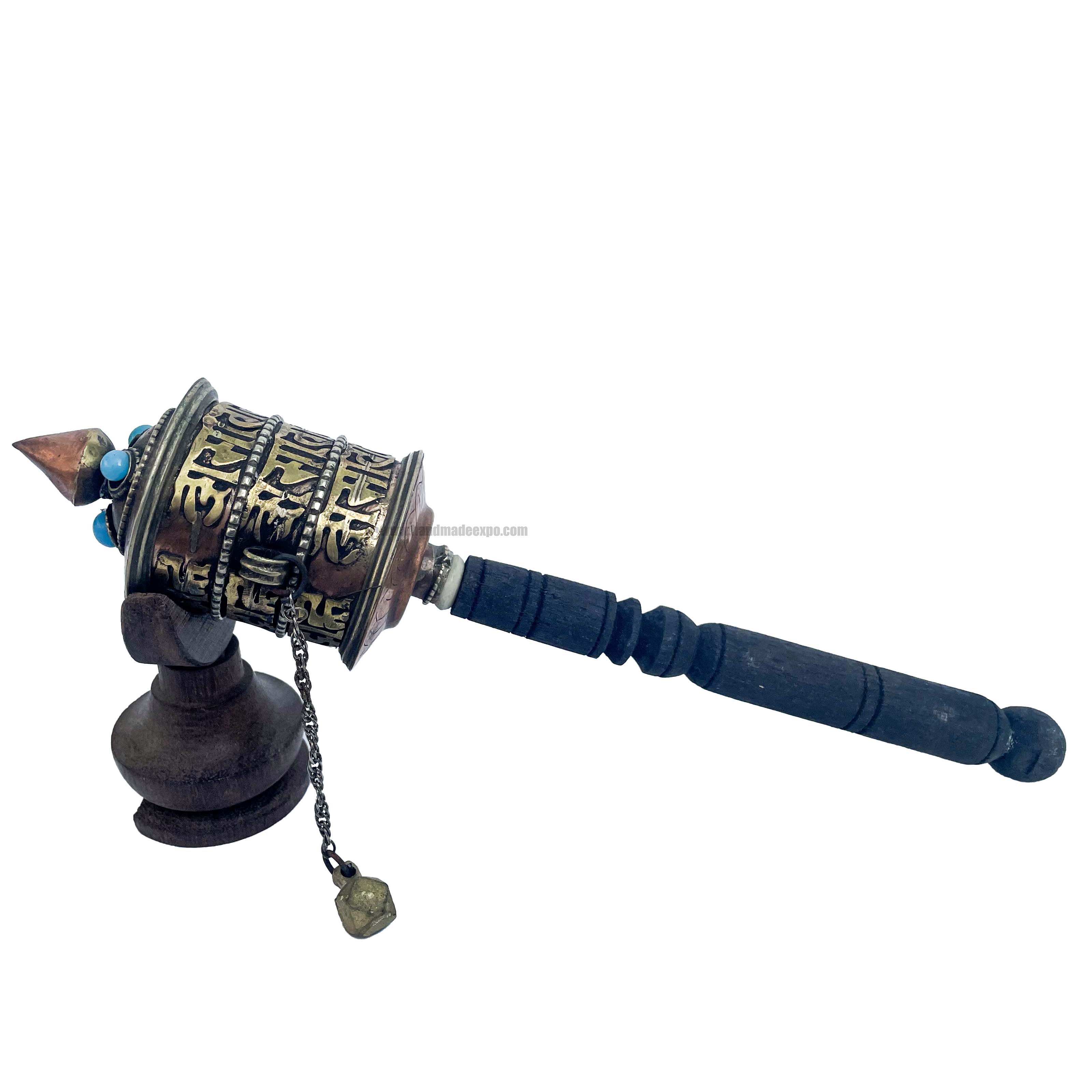 Brass Hand Held Prayer Wheel
