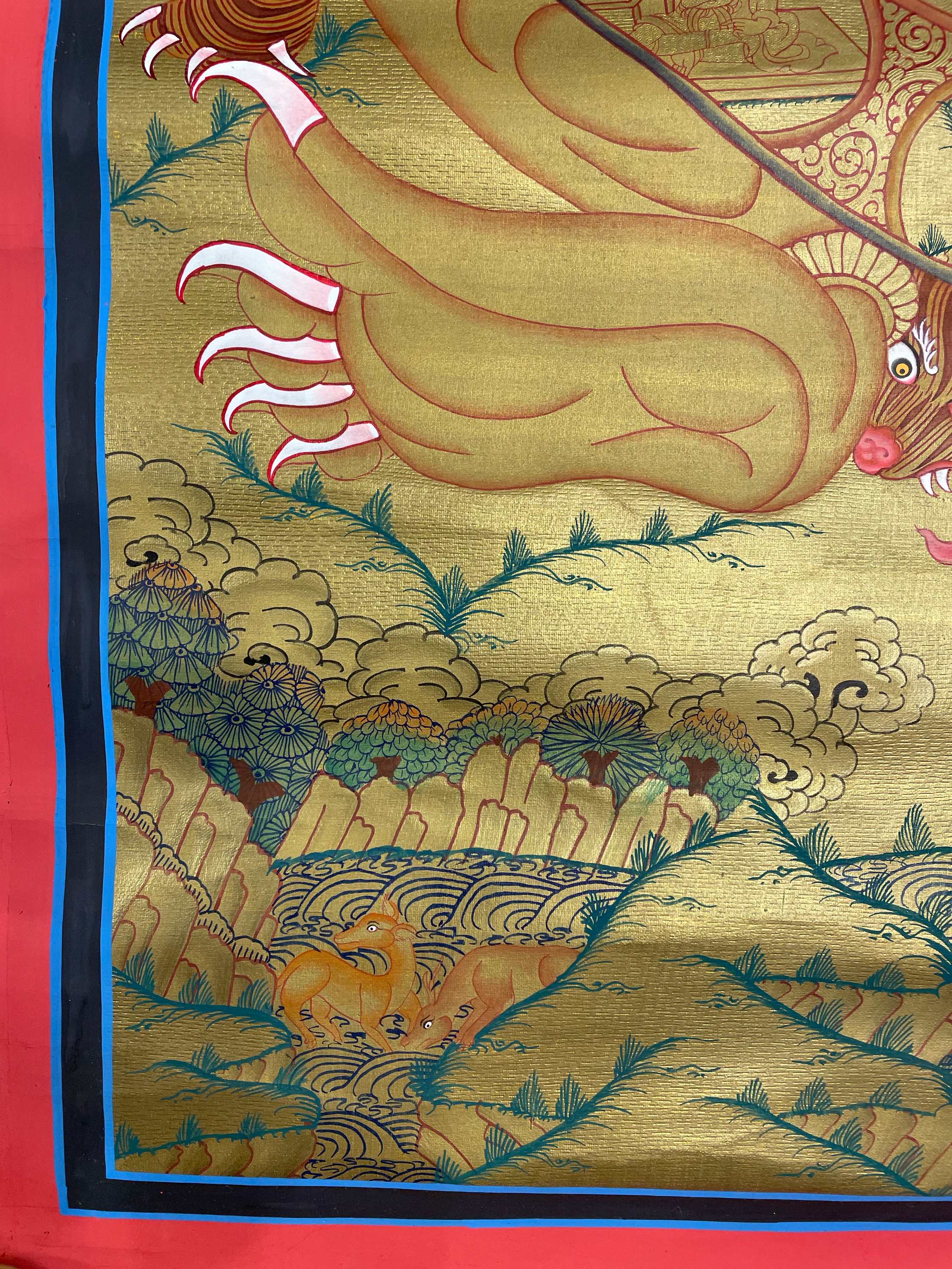 Buddist Hand Painted Thangka <span Style=