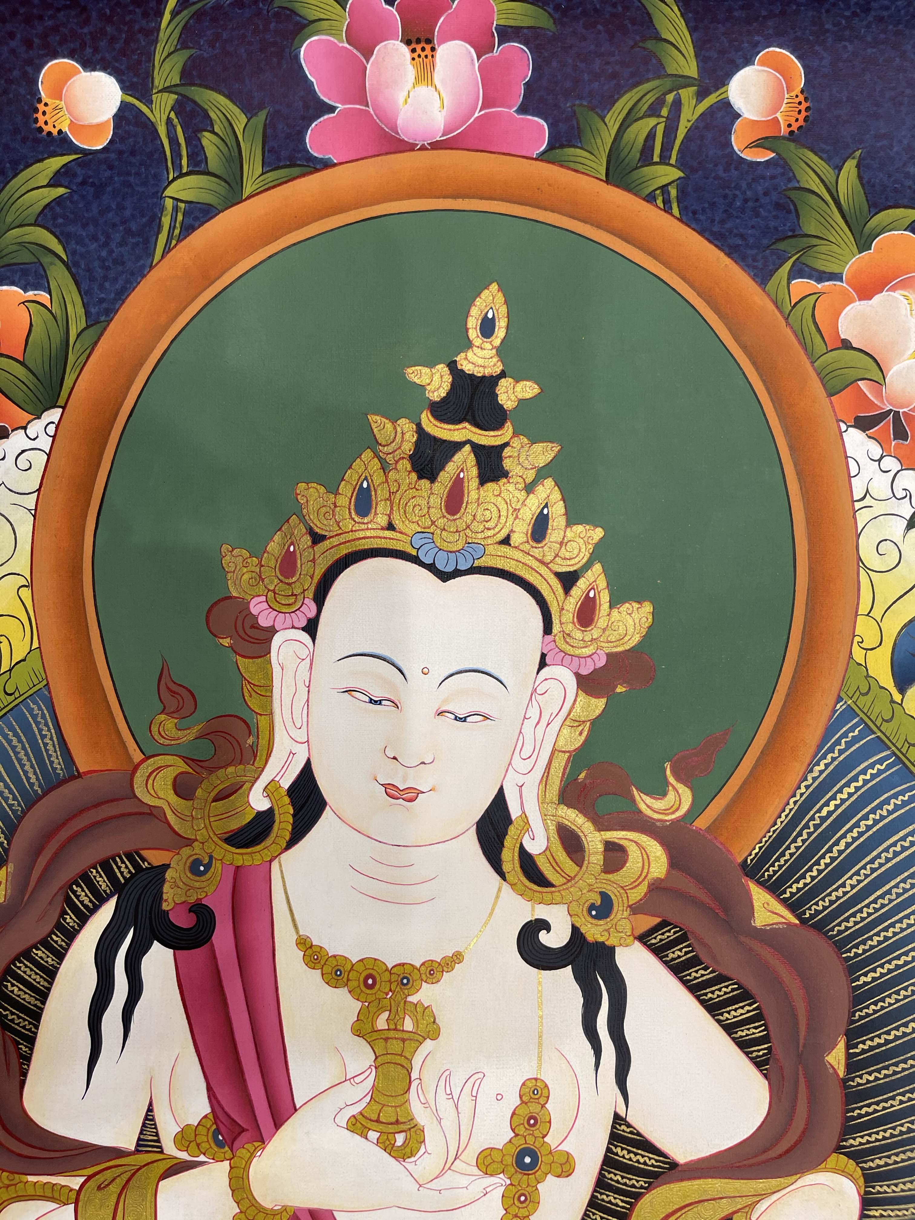 Buddhist Hand Painted Thangka <span Style=