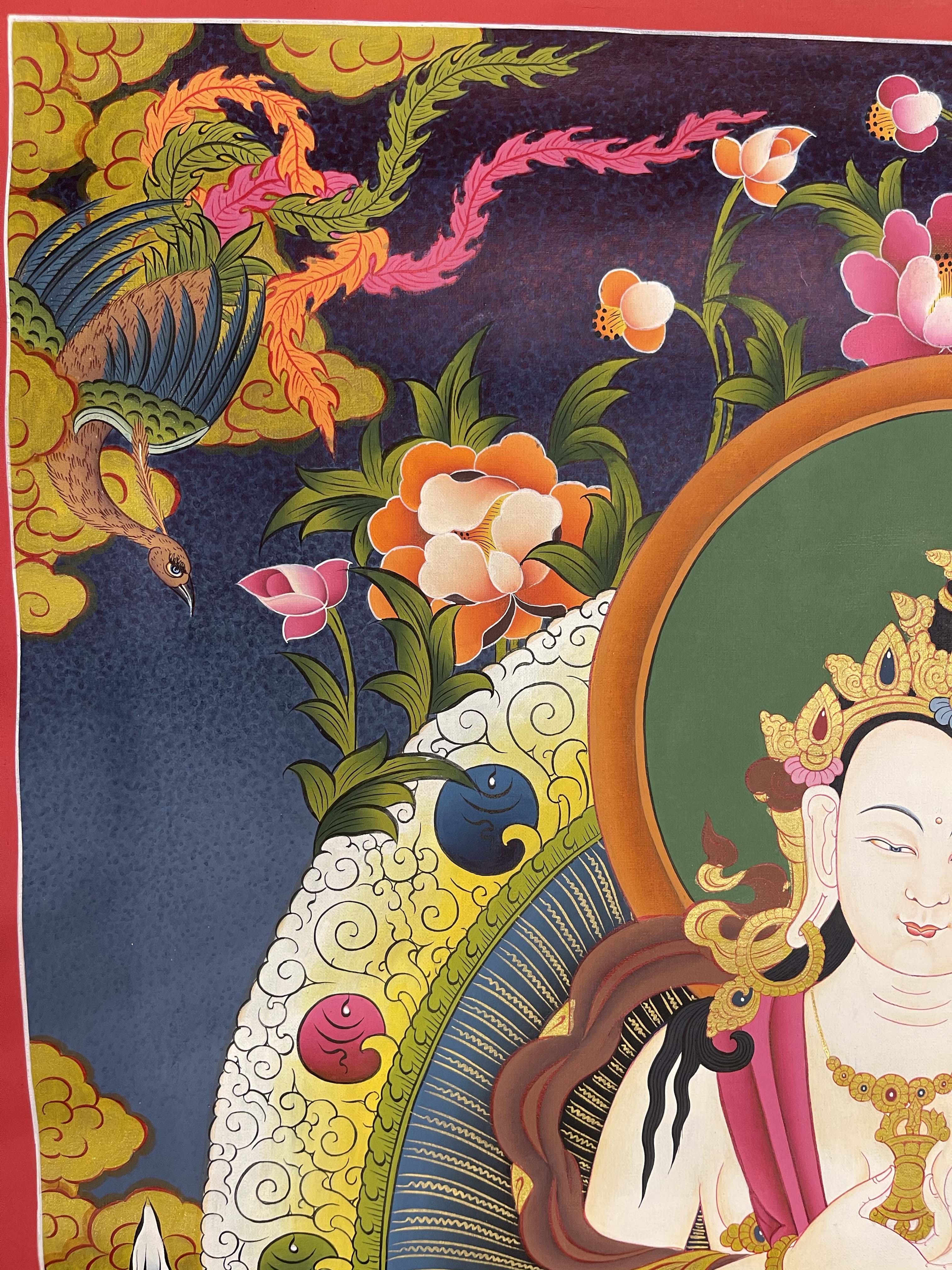 Buddhist Hand Painted Thangka <span Style=