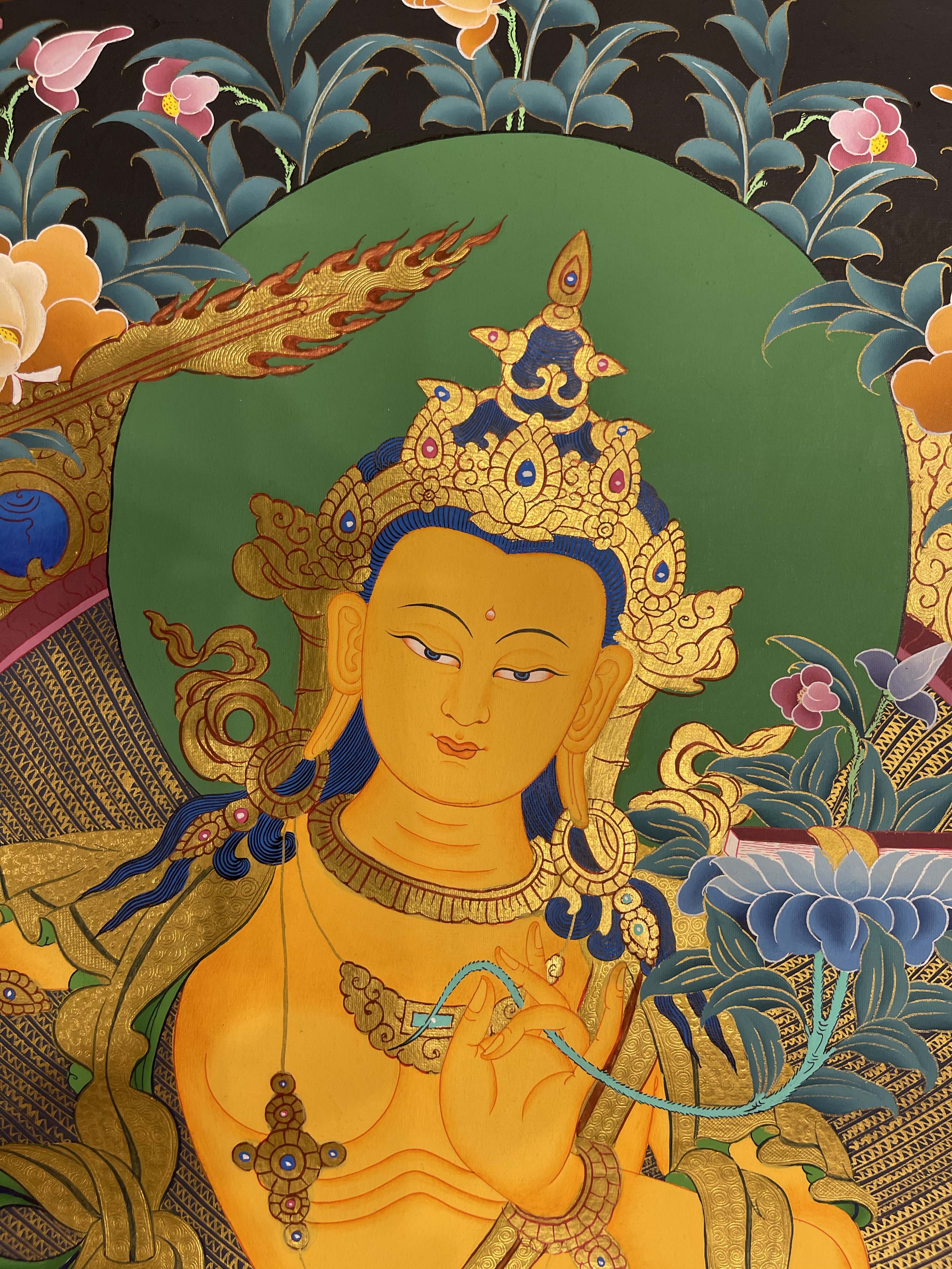 Buddhist Hand Painted Thangka <span Style=