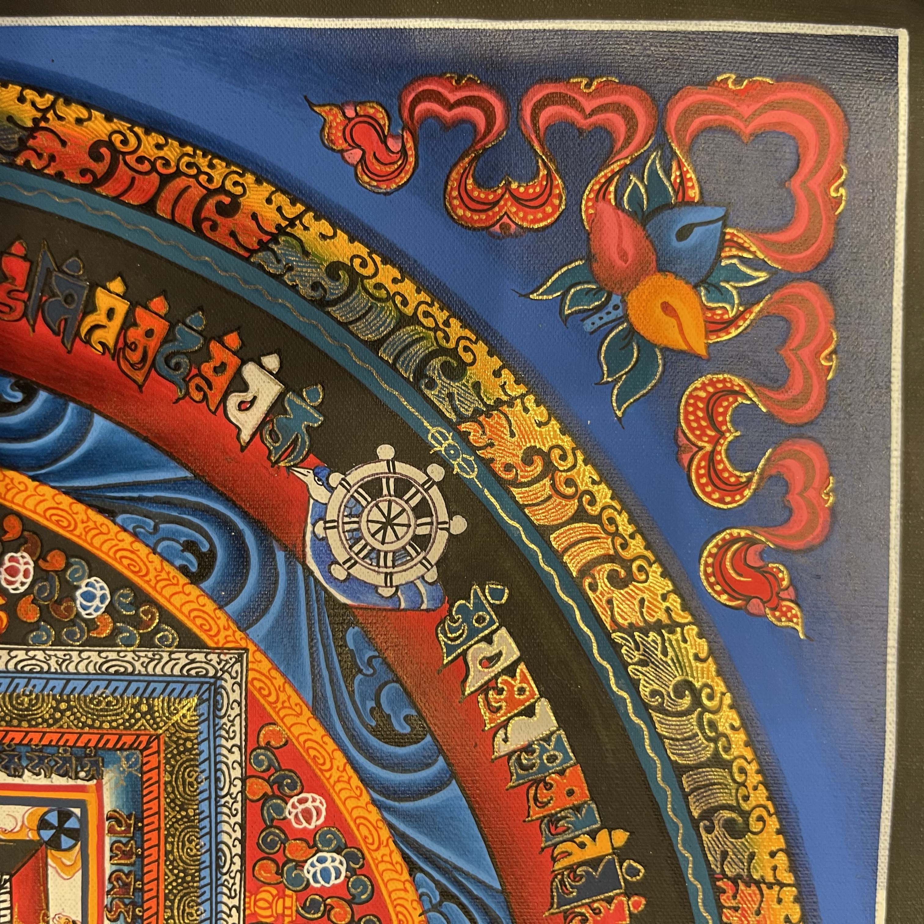 Buddhist Hand Painted Thangka <span Style=