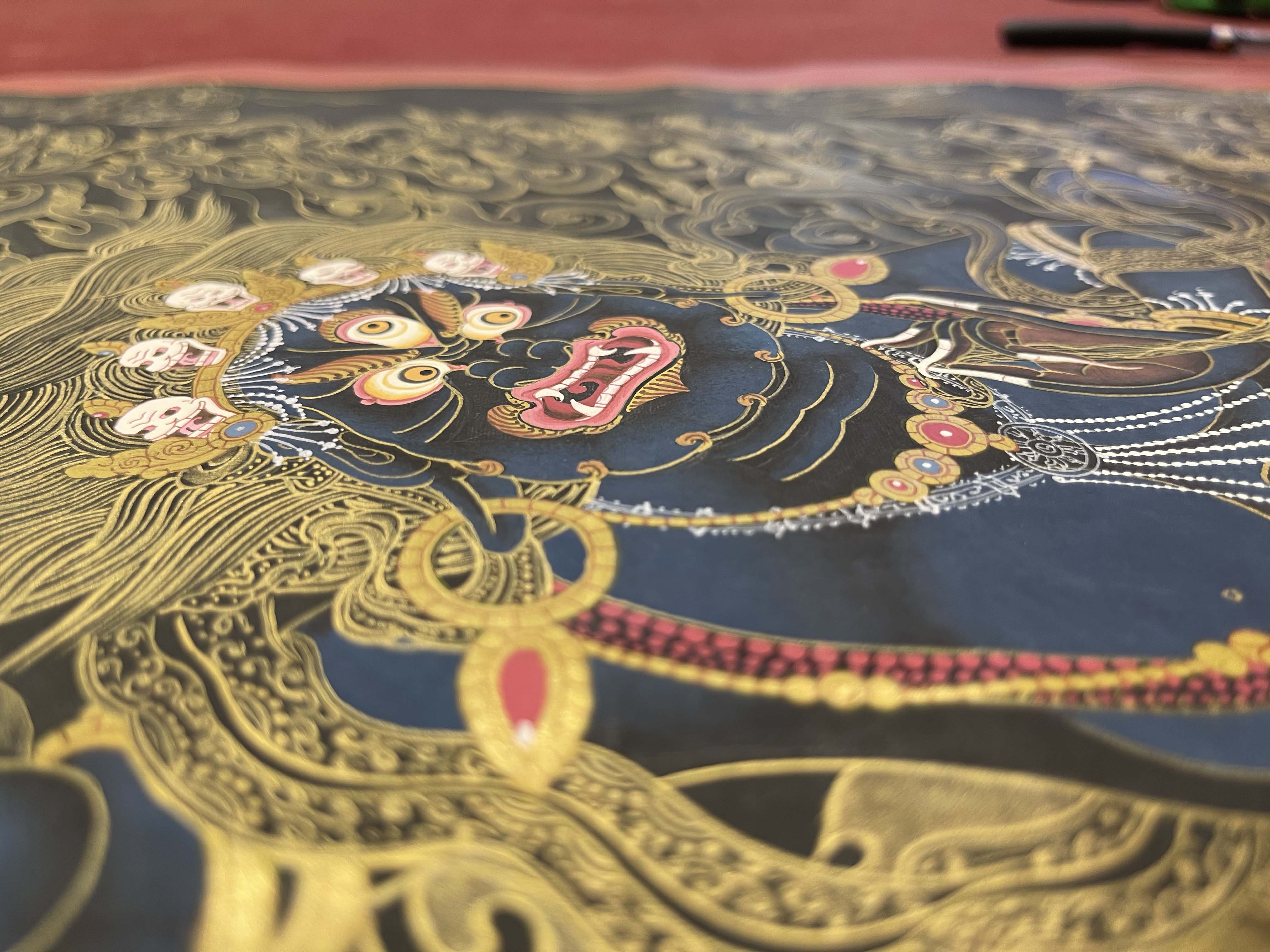 Buddhist Hand Painted Thangka <span Style=
