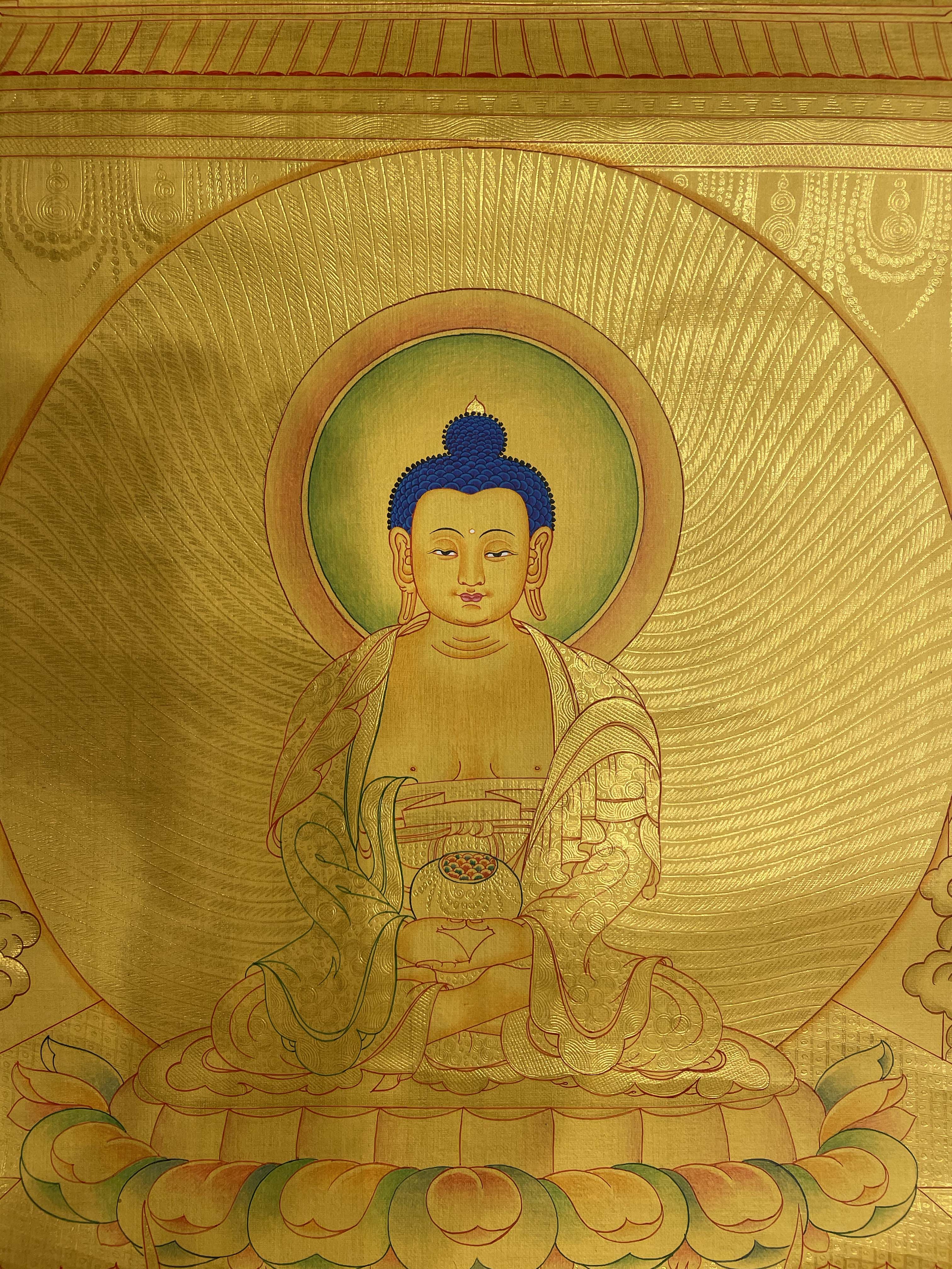 Buddhist Hand Painted Thangka <span Style=