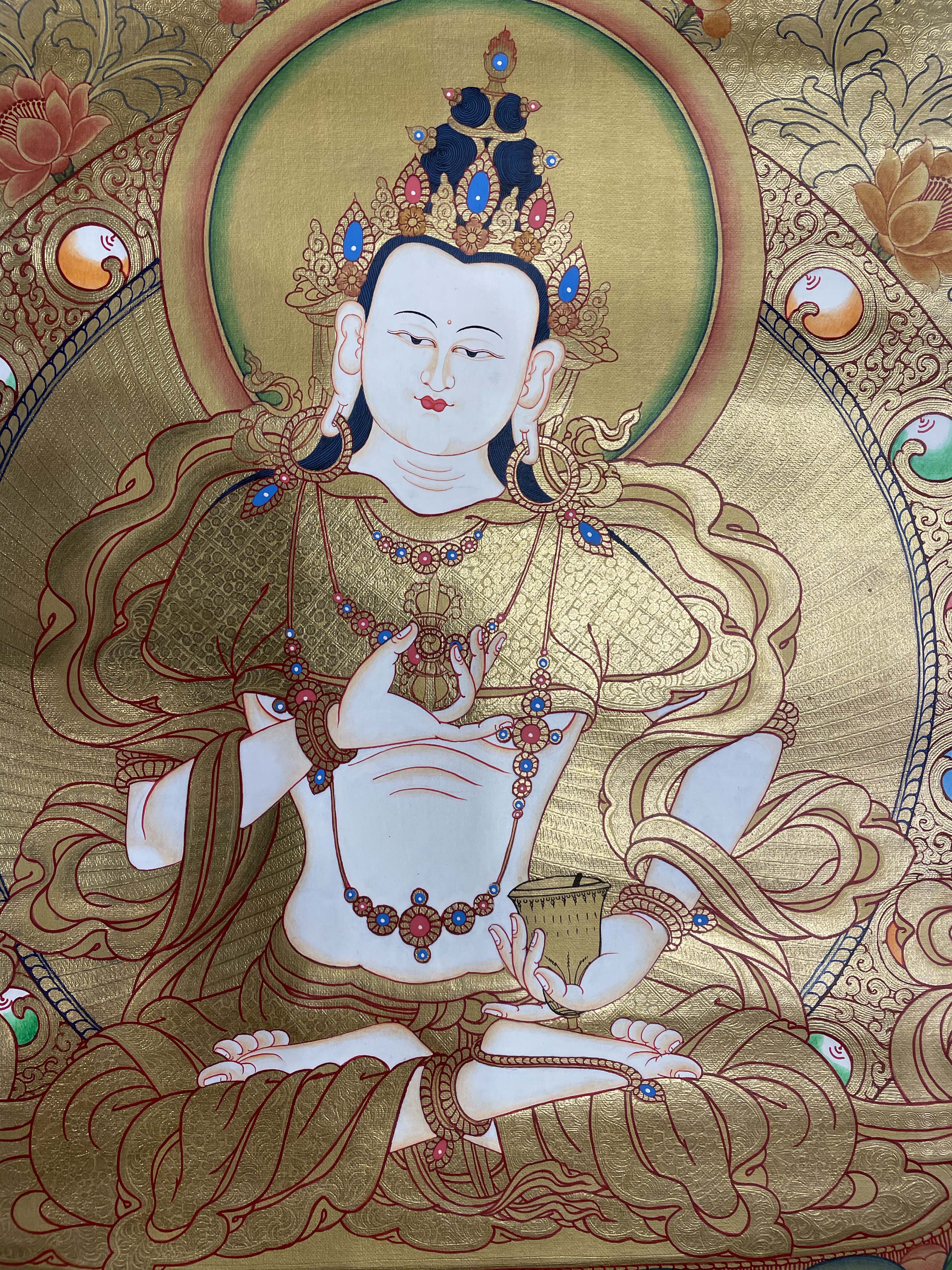 Buddhist Hand Painted Thangka <span Style=