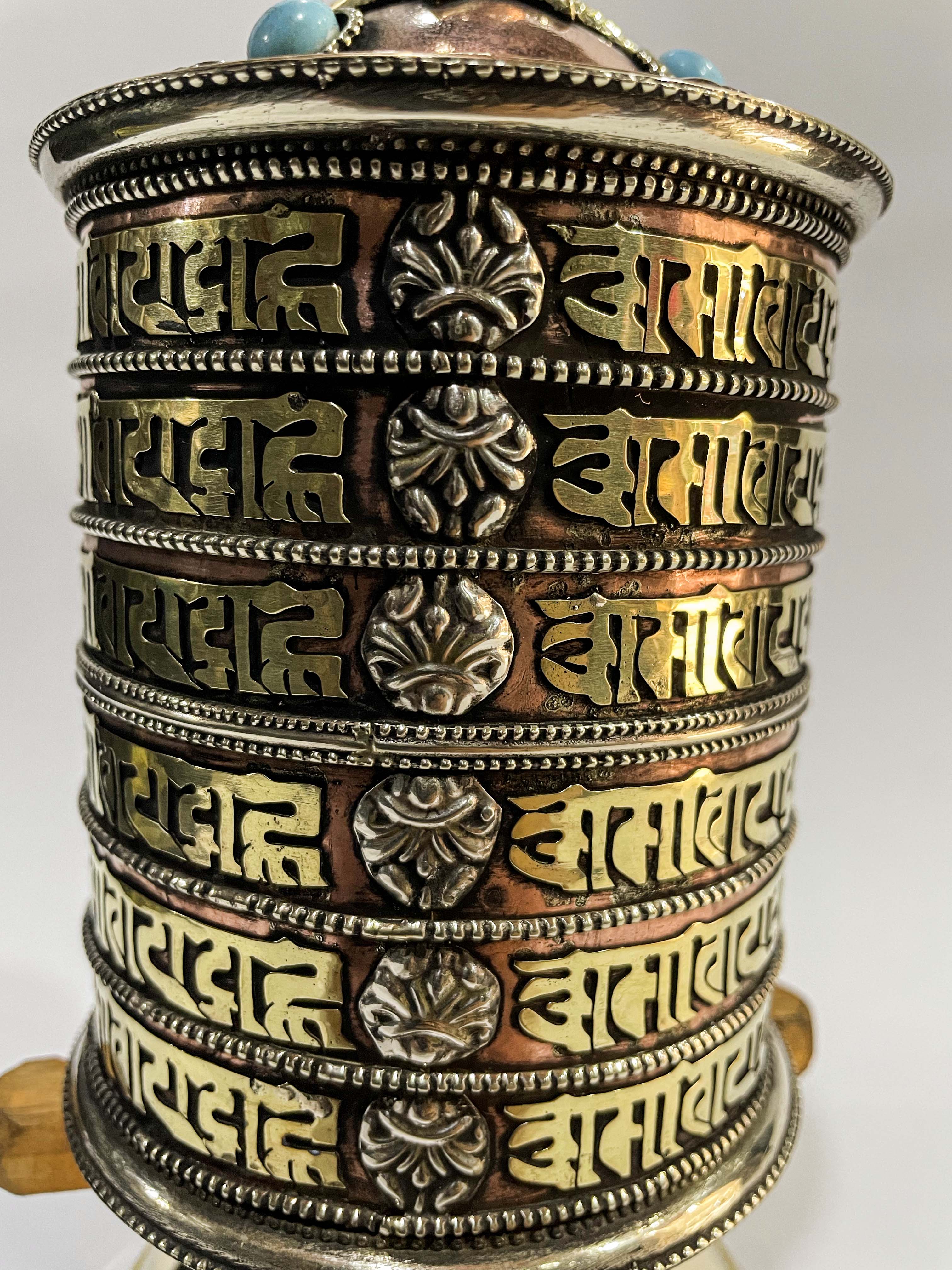 Table Prayer Wheel Big Size Mantra Inside, <span Style=