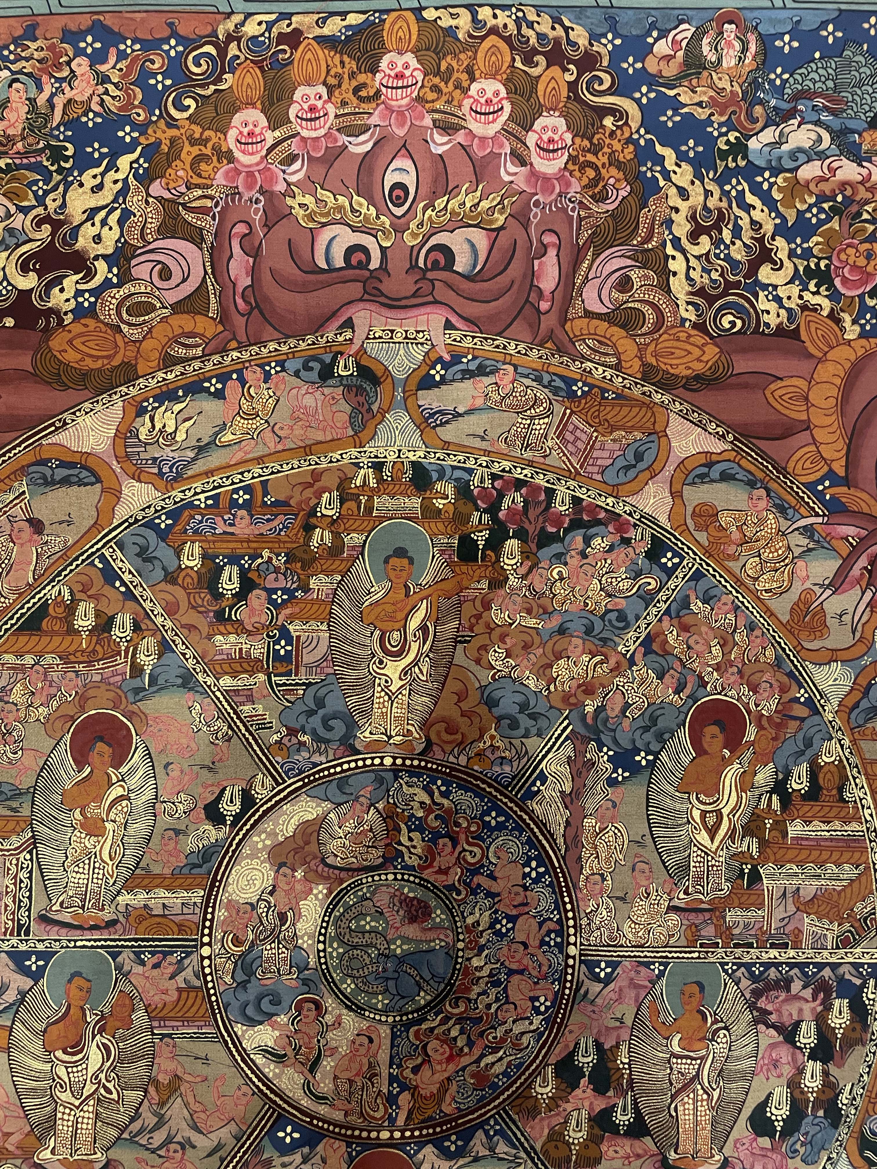 Buddhist Thangka <span Style=