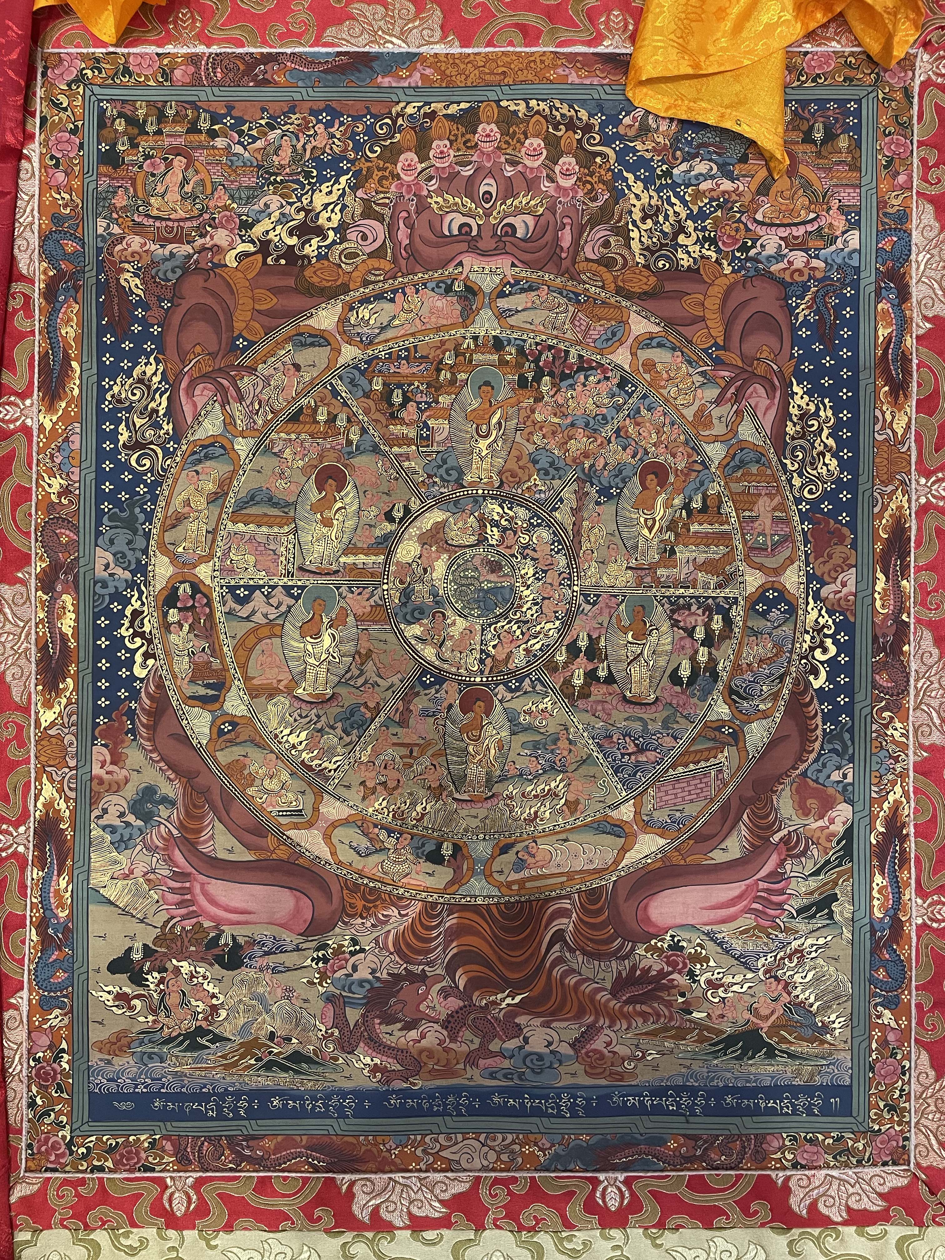 Buddhist Thangka <span Style=