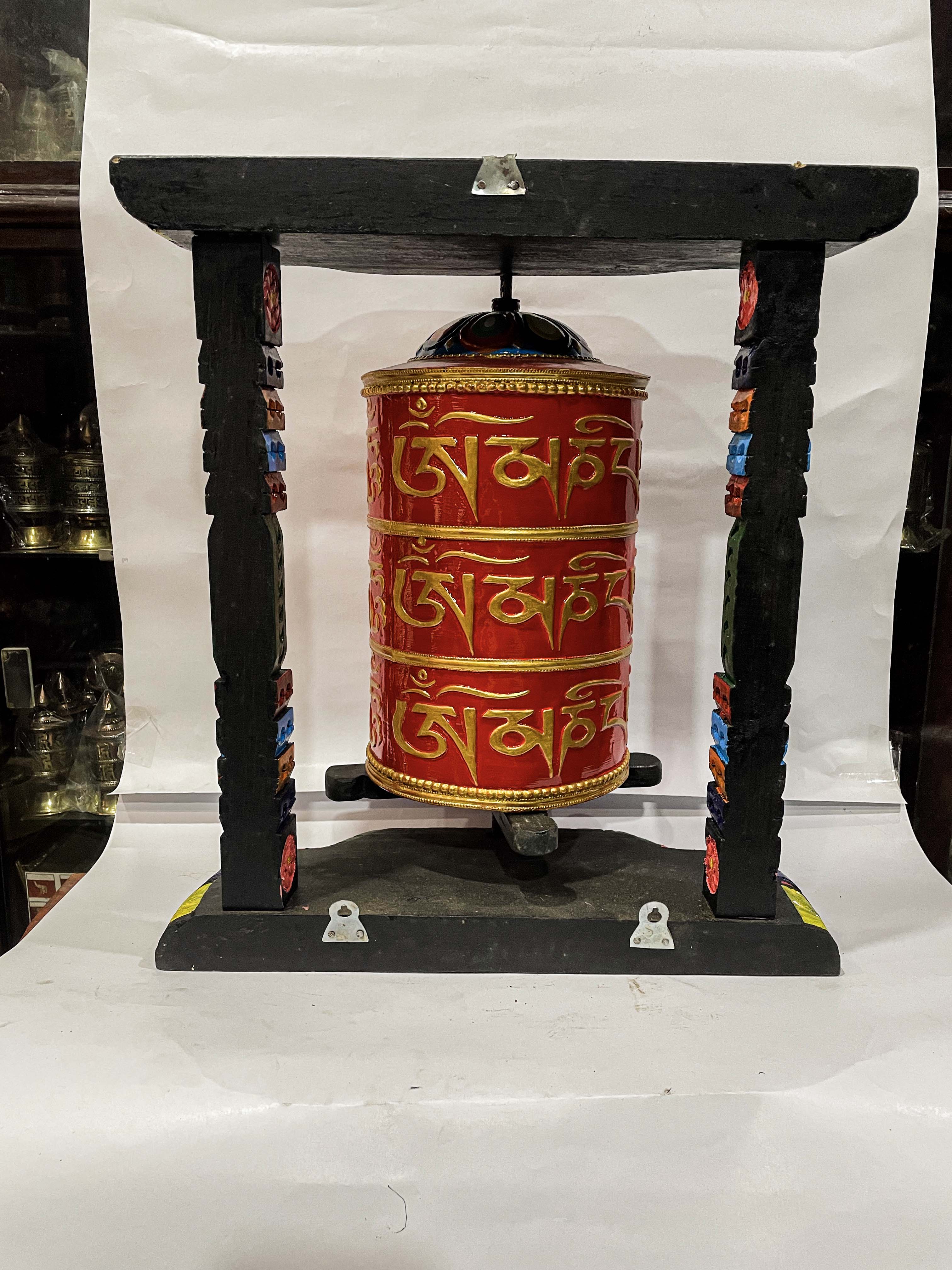 Wall Prayer Wheel Big Size <span Style=