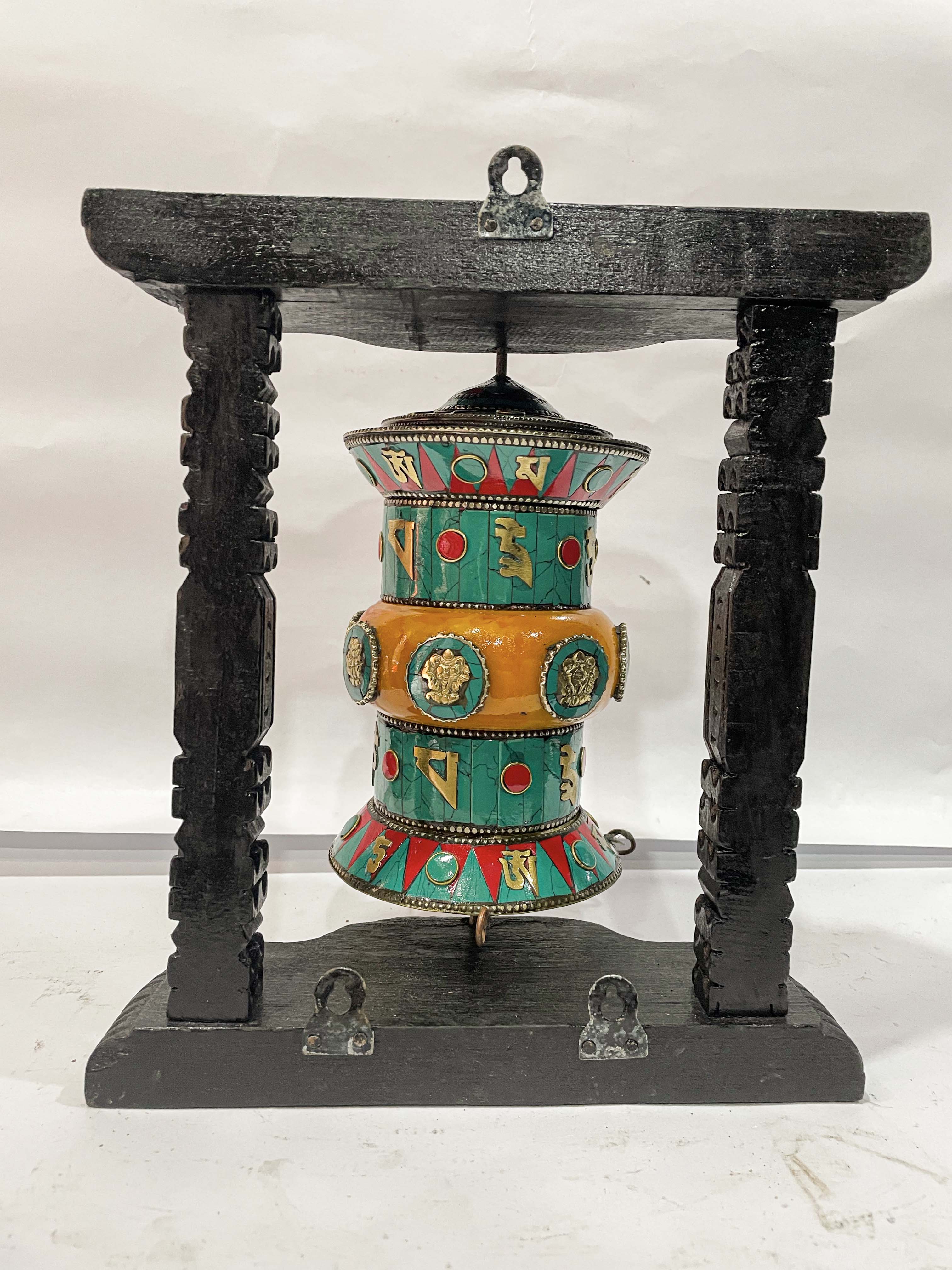Wall Prayer Wheel <span Style=