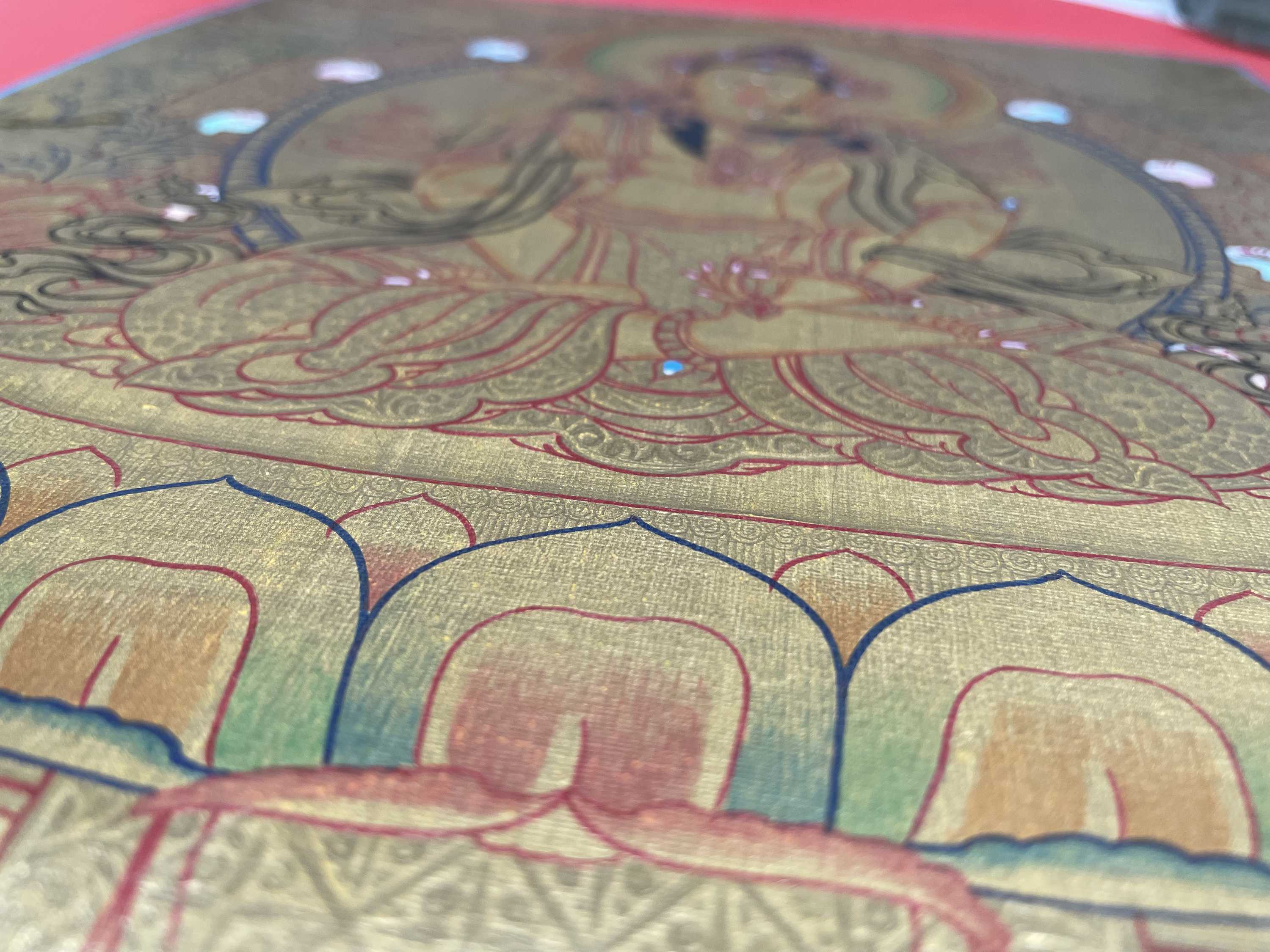 Tibetan Buddhist Thangka <span Style=