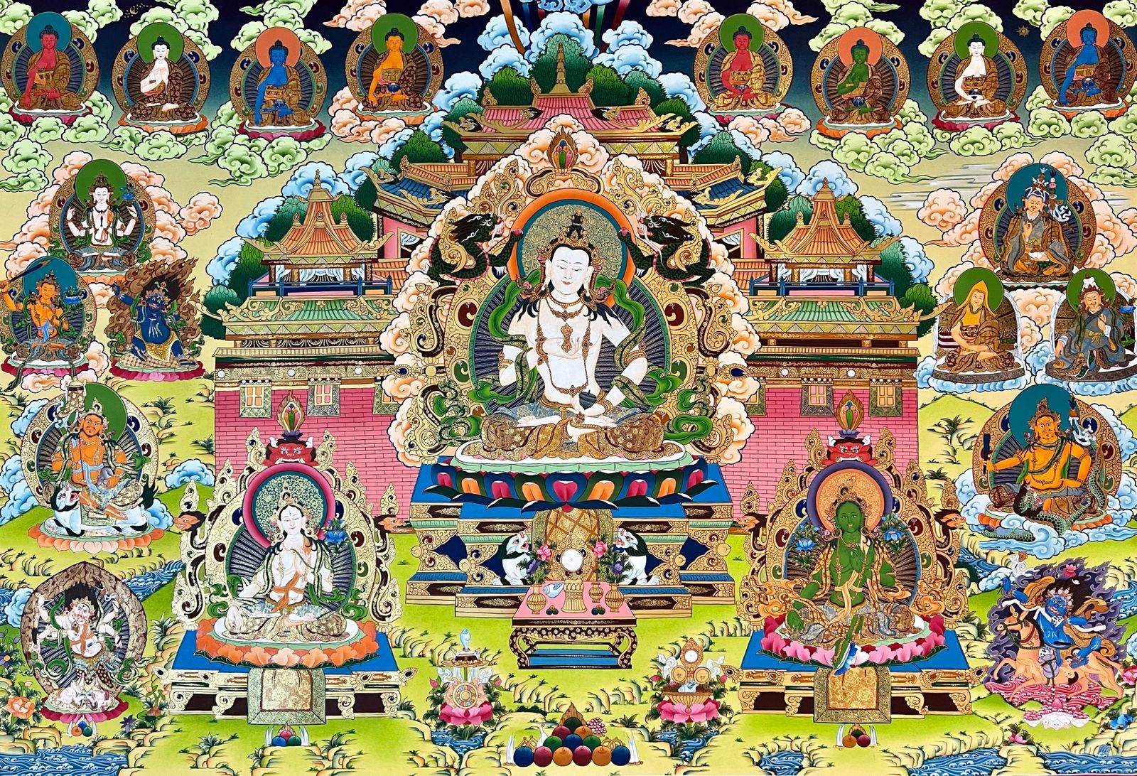 Tibetan Buddhist Thangka <span Style=