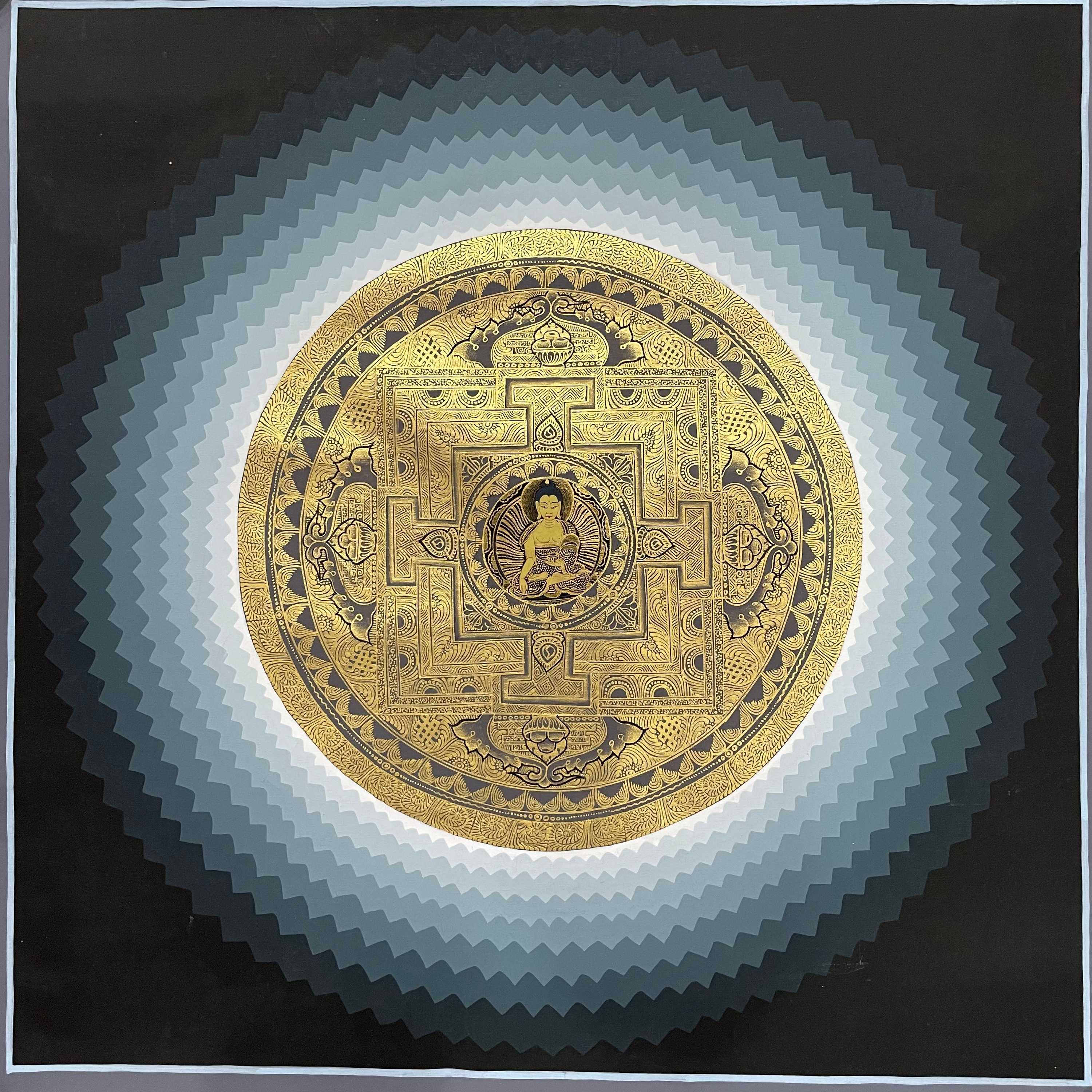 Buddhist Handmade Thangka Painting <span Style=