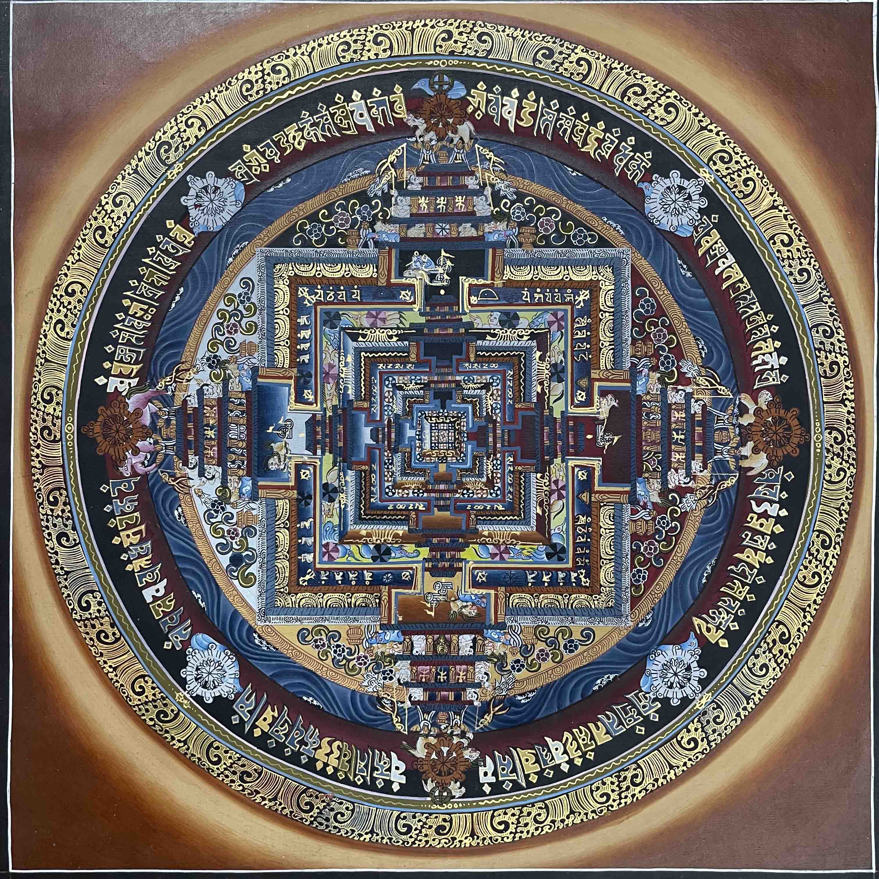 Buddhist Hand Painted Thangka <span Style=