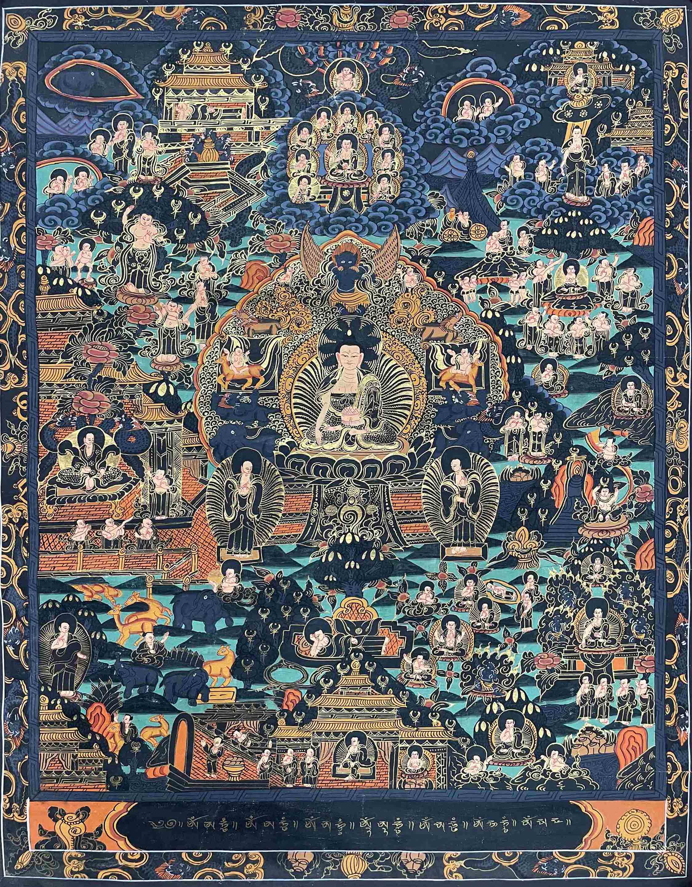 Buddhist Hand Painting <span Style=