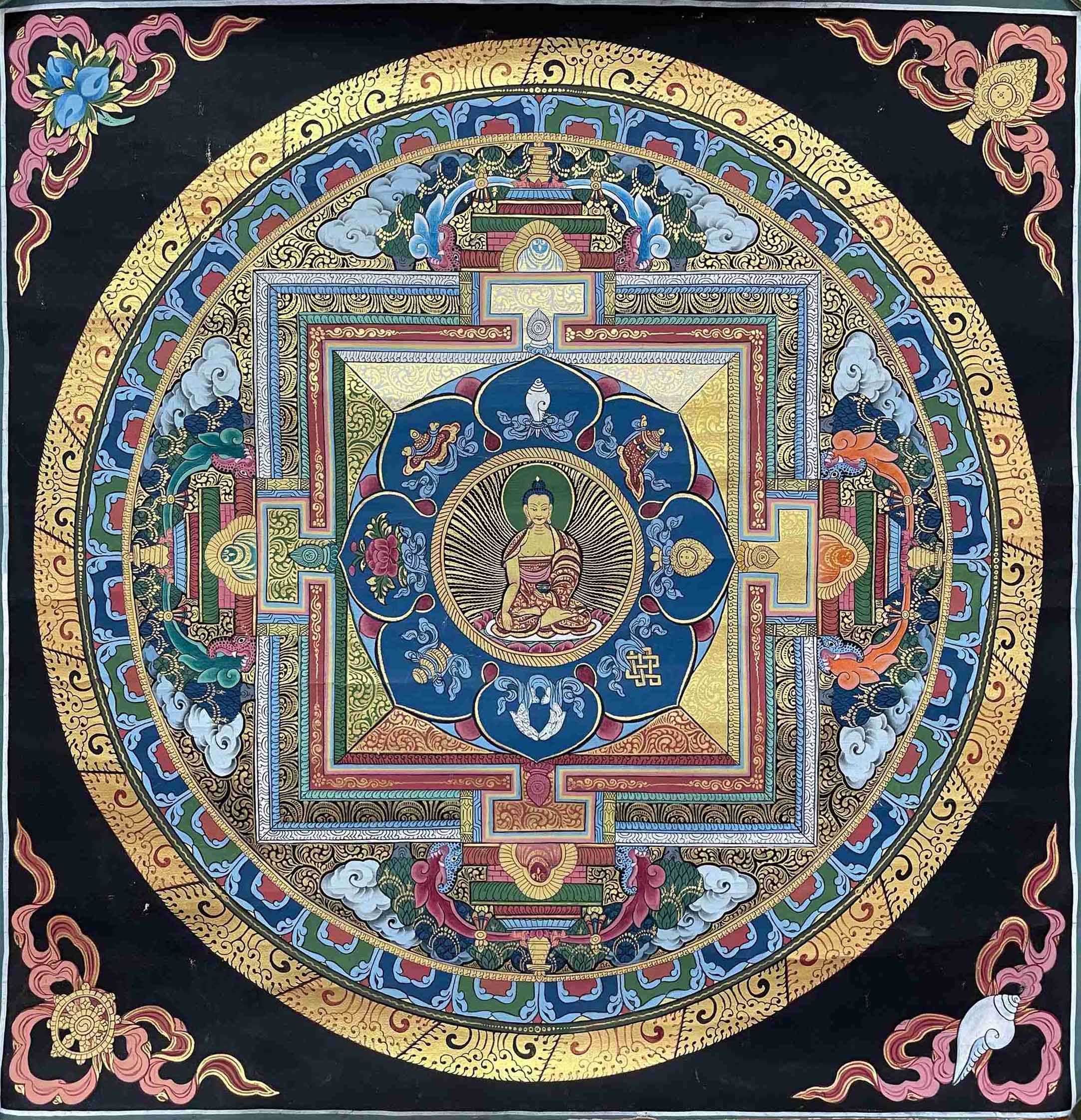 Buddhist Hand Painting <span Style=
