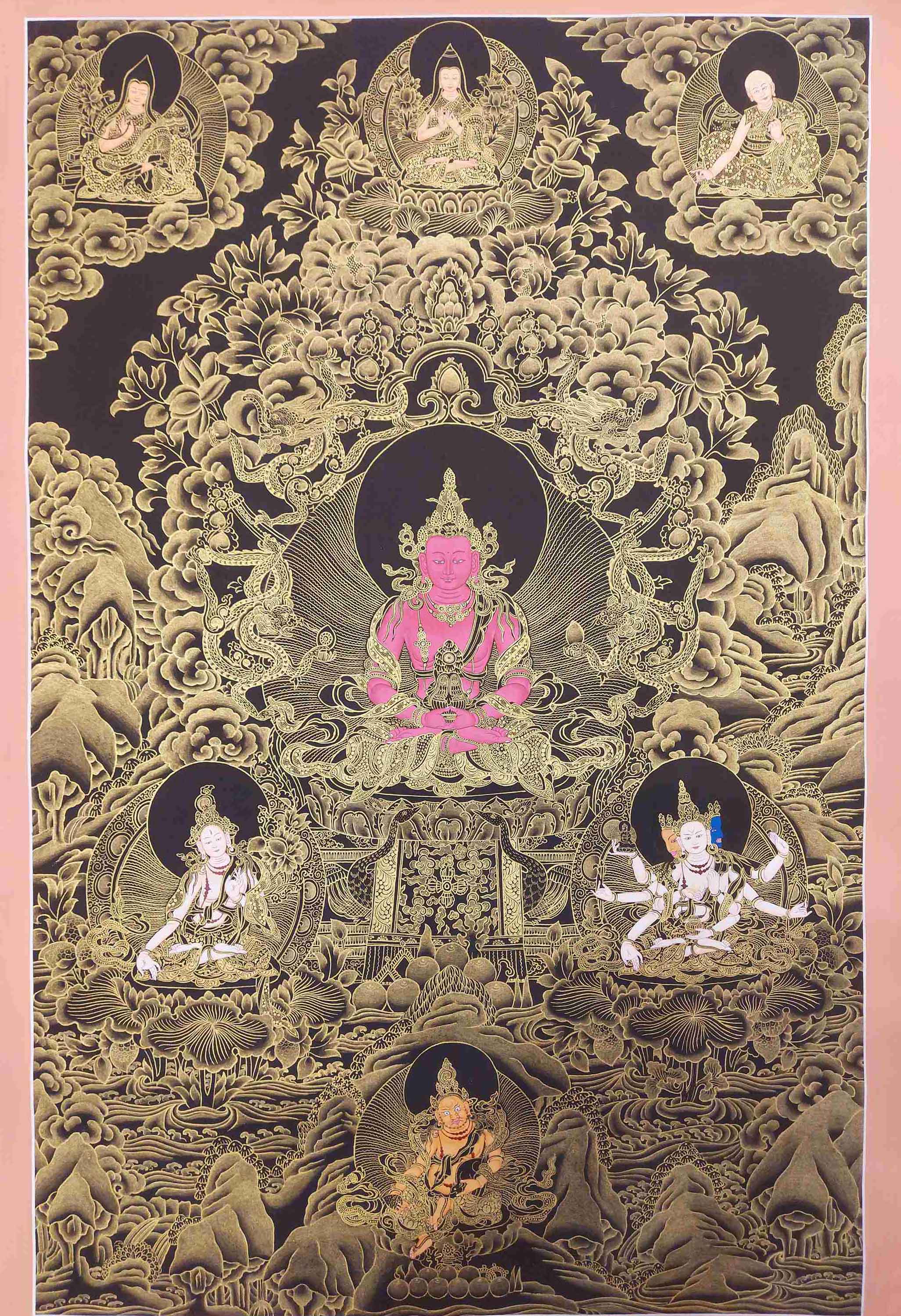 Buddhist Hand Painting Thangka <span Style=