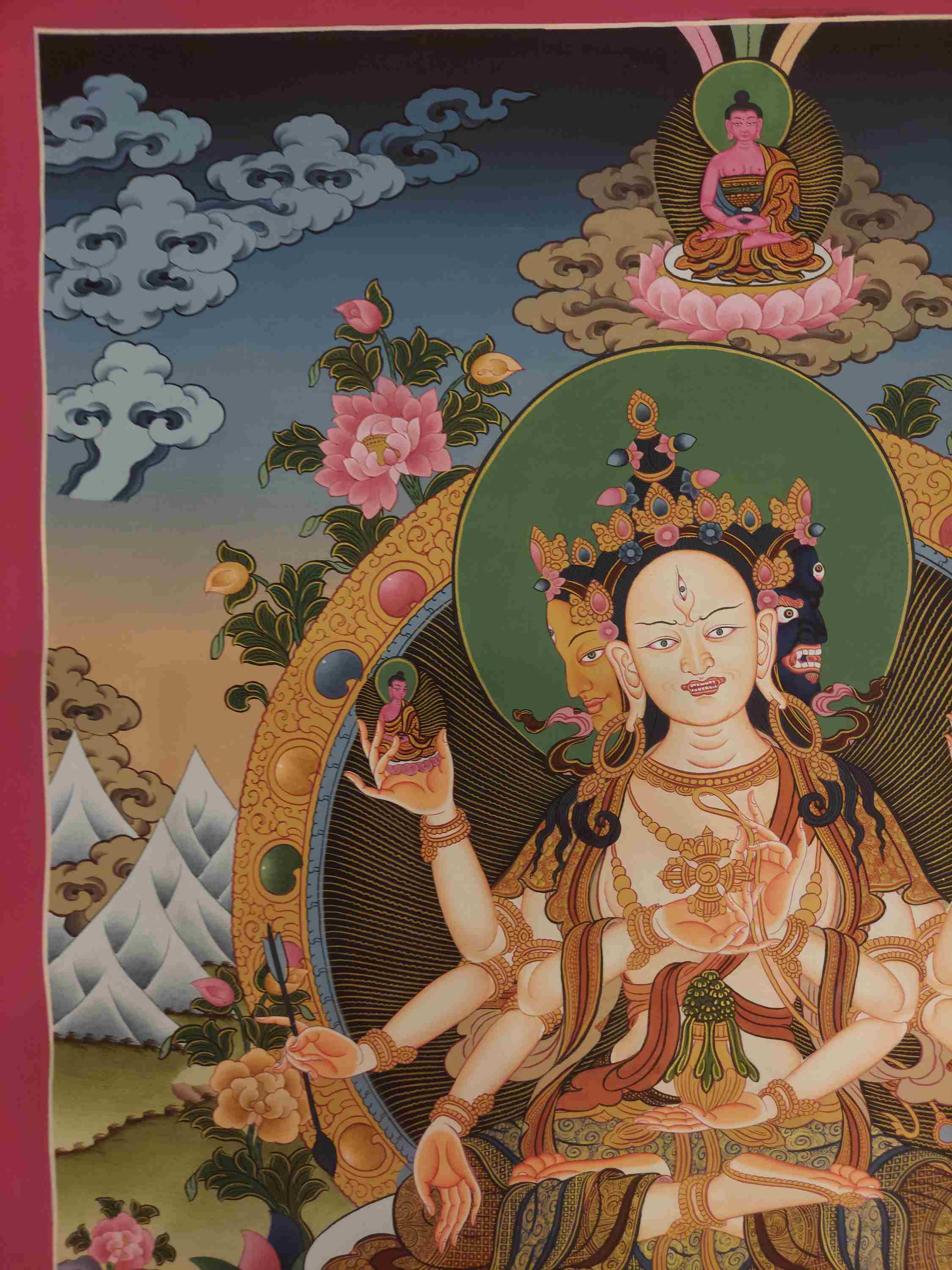 Buddhist Hand Painting Thangka <span Style=