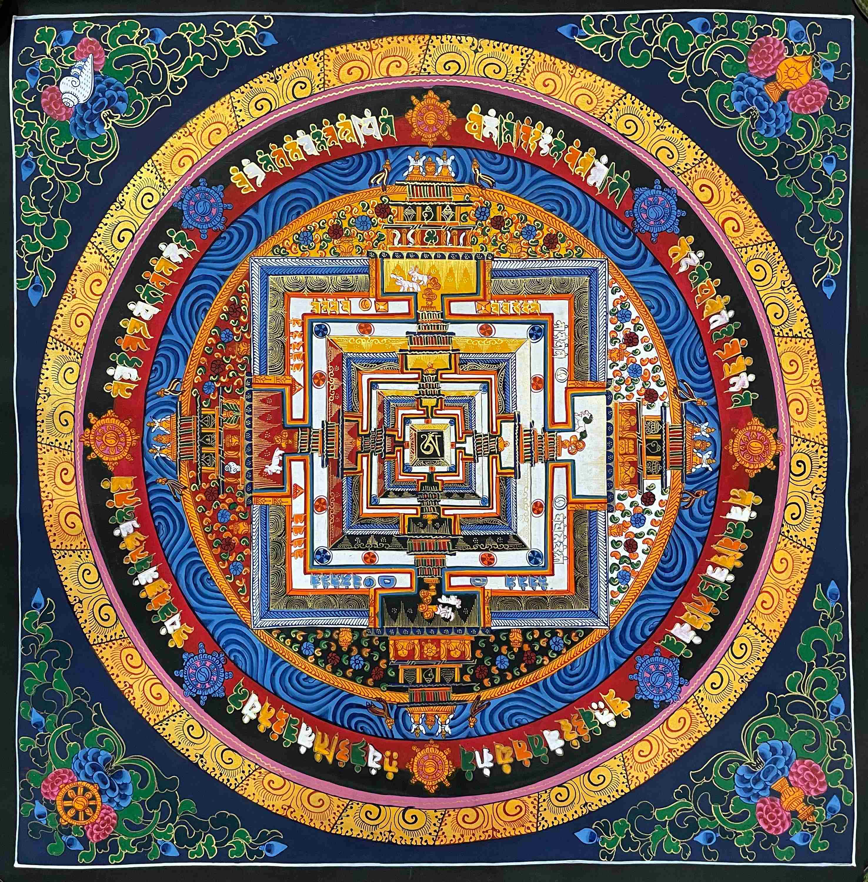 Buddhist Handmade Thangka <span Style=