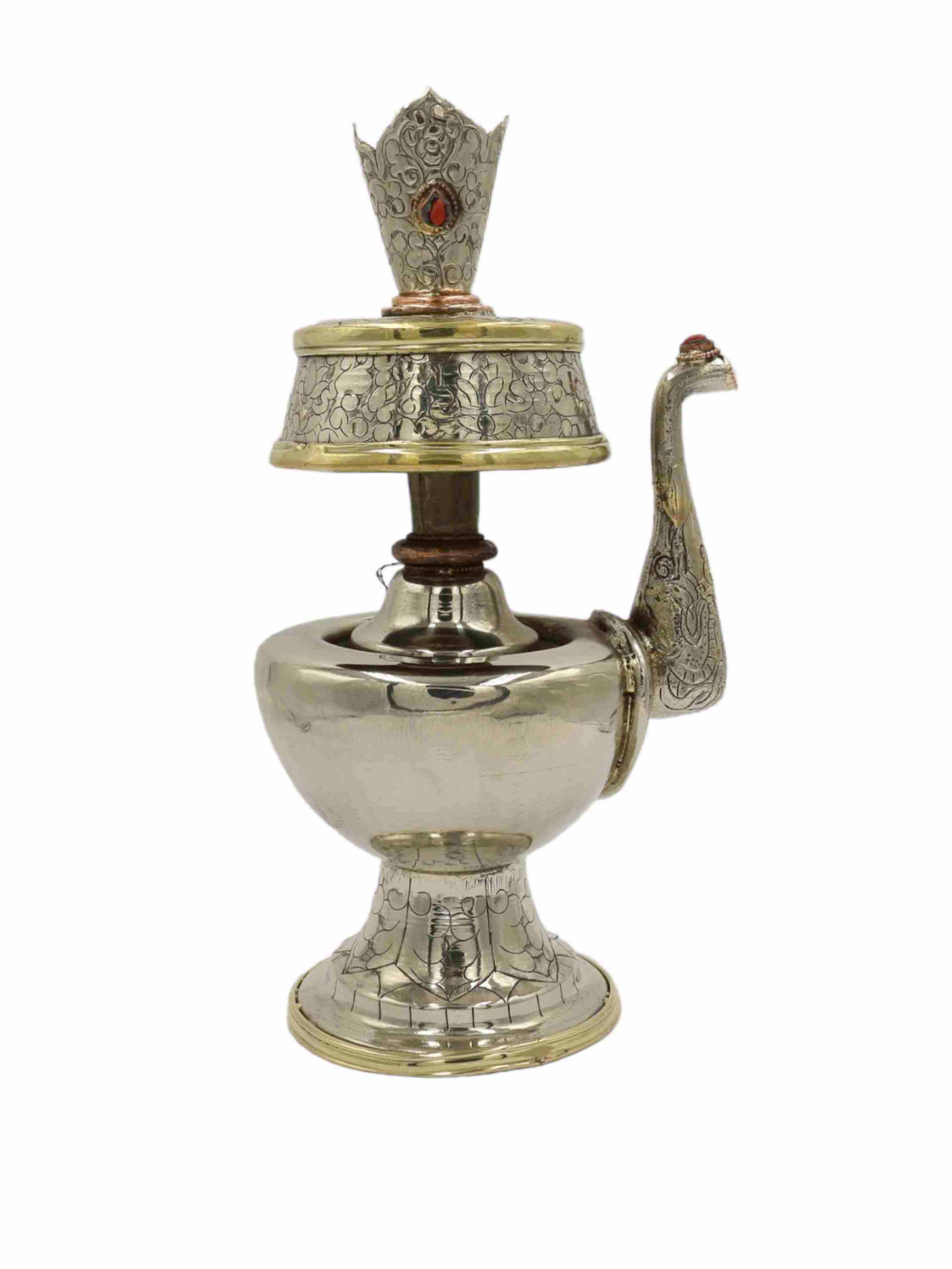 Copper Silver Plated Bhumpa- Bhumba <span Style=