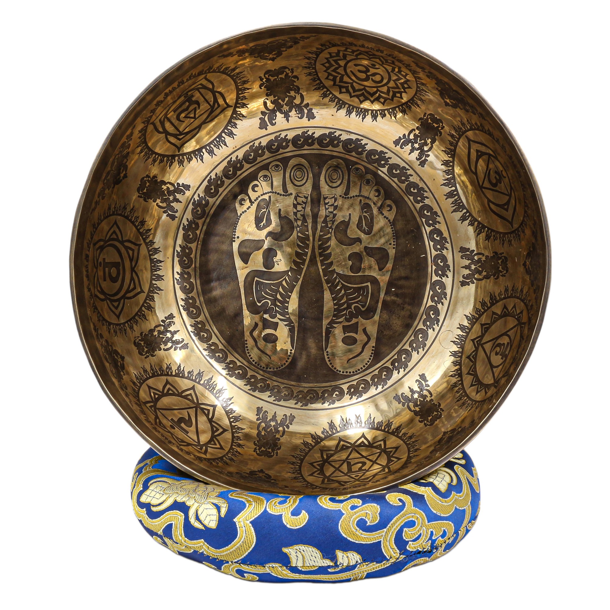 Buddhist Hand Beaten Jambati Singing Bowl, <span Style=