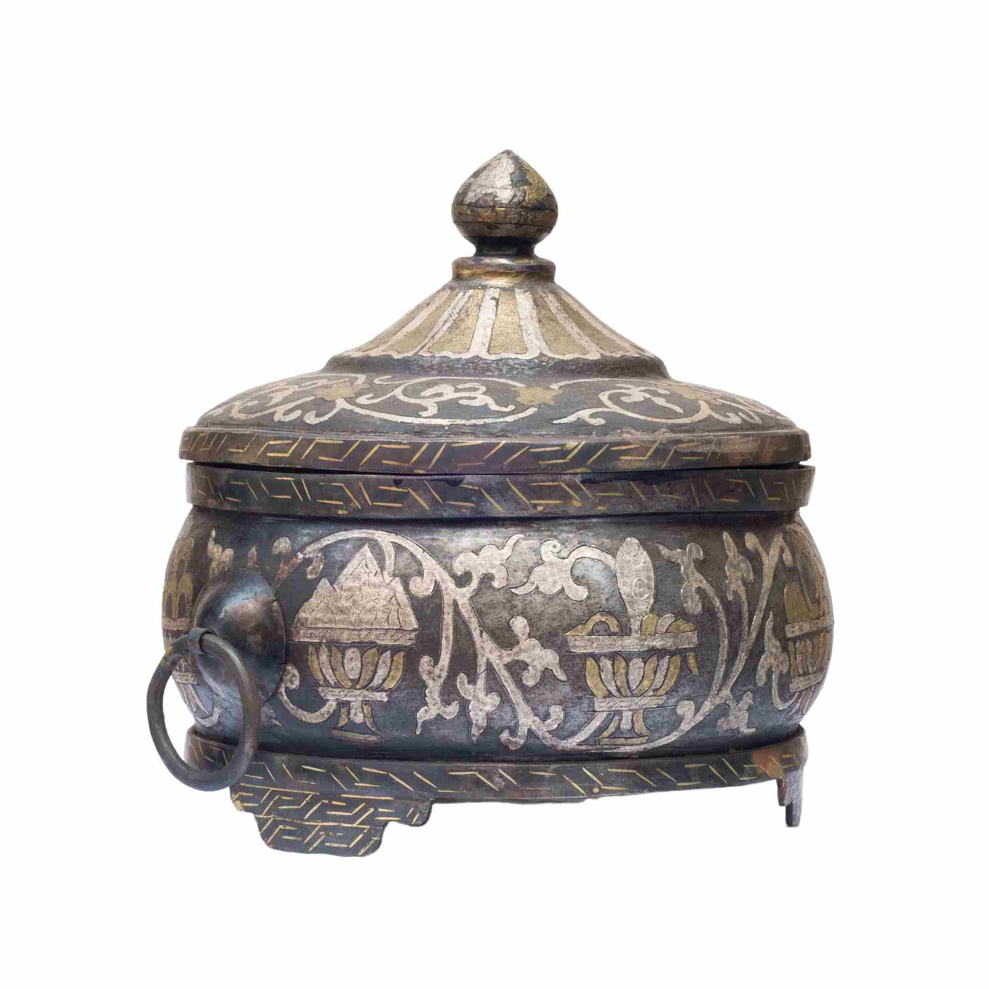 Imitation Amber Dophor, Nesi, Vessel For Offering Rice, offering Bowl
