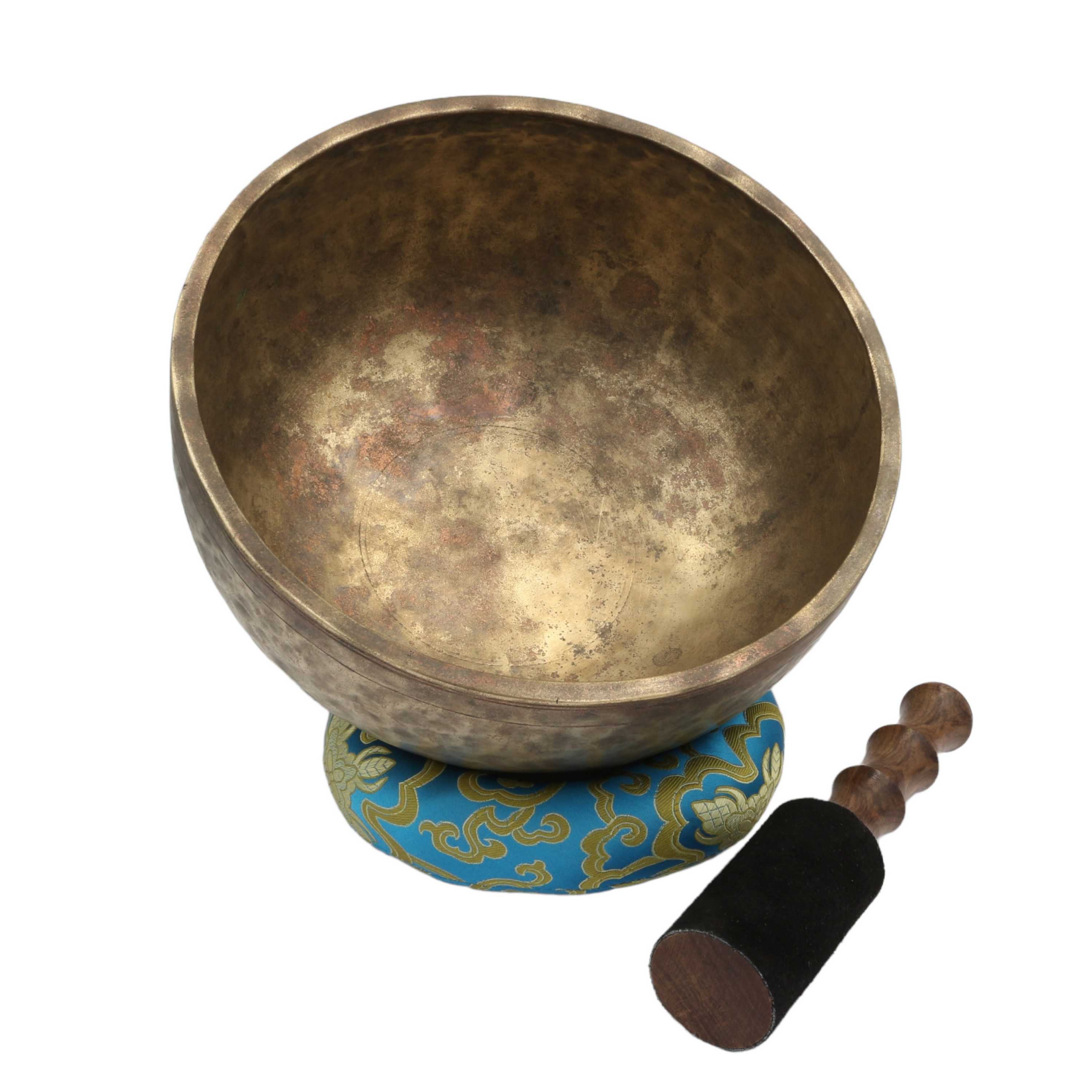 old, Buddhist real Antique Hand Beaten jambati Singing Bowl, select Accessories