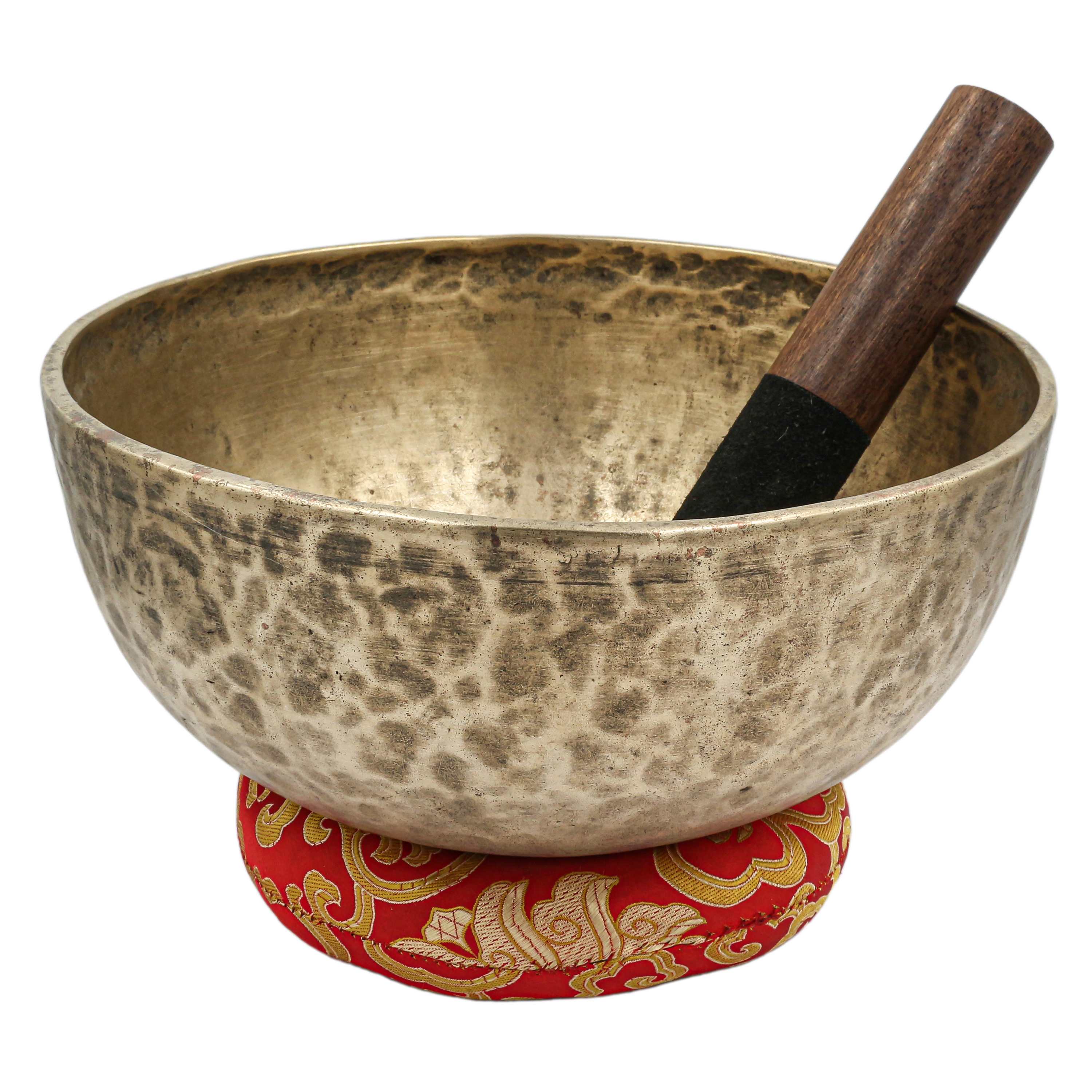 old, Buddhist real Antique Hand Beaten jambati Singing Bowl, select Accessories