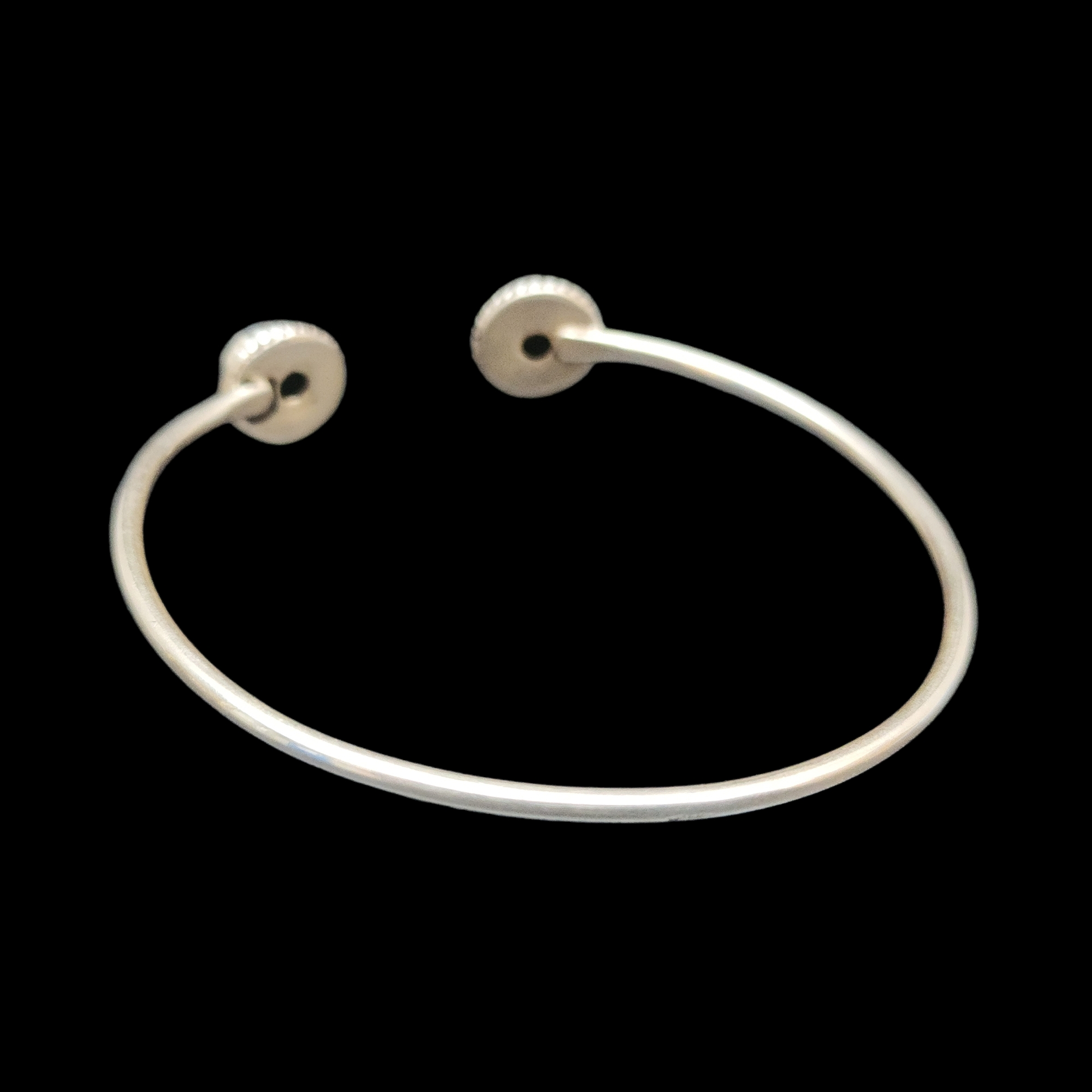 Sterling Silver Bracelet With stone Setting, free Size, Turquise