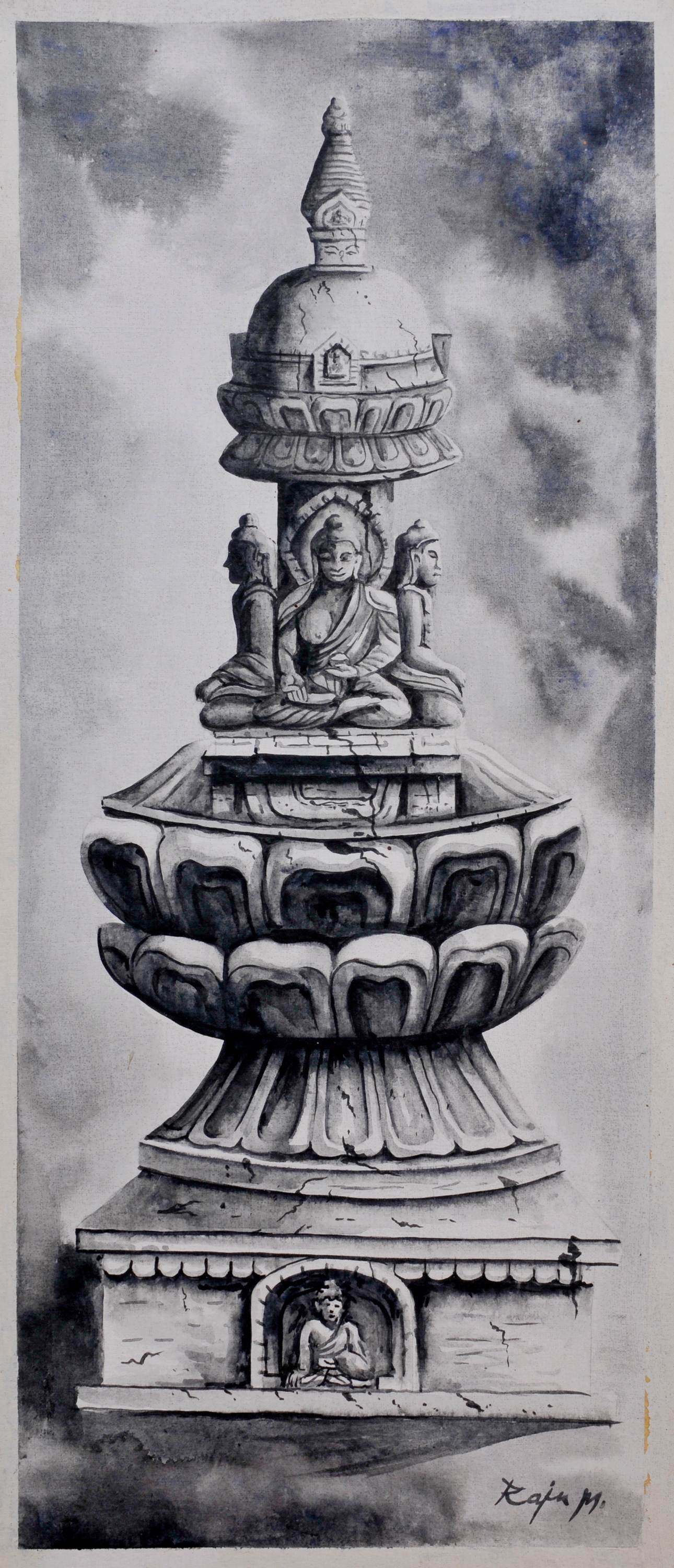 Buddhist Stupa <span Style=