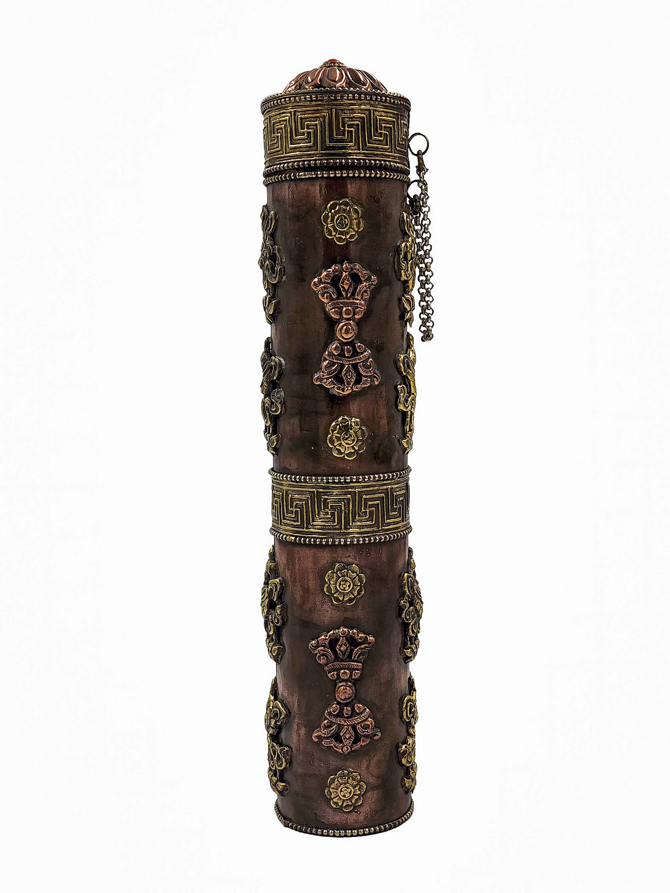 Hand Beaten Tibetan Incense Burner, Antique Finishing