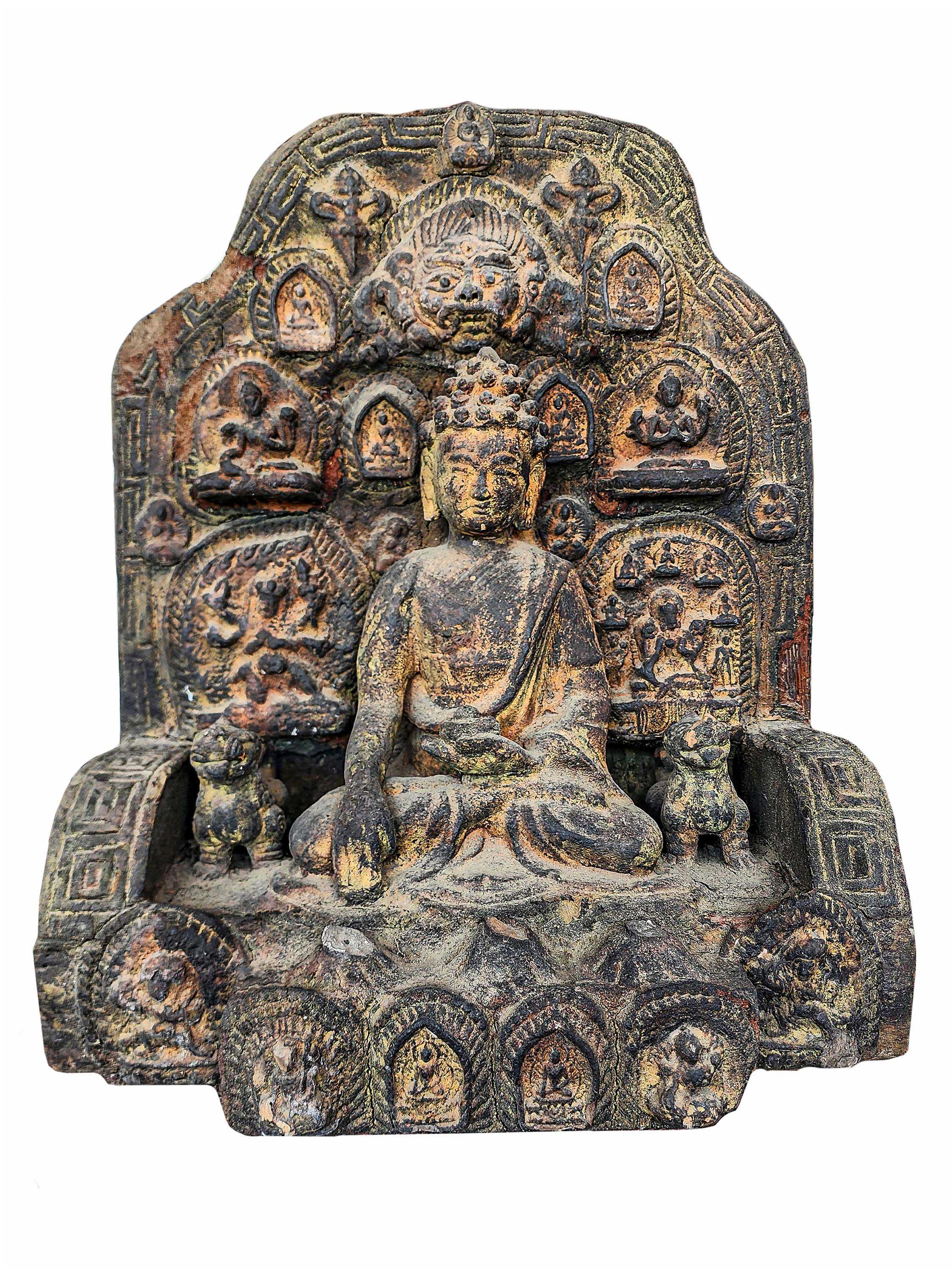 Buddhist Handmade Clay <span Style=