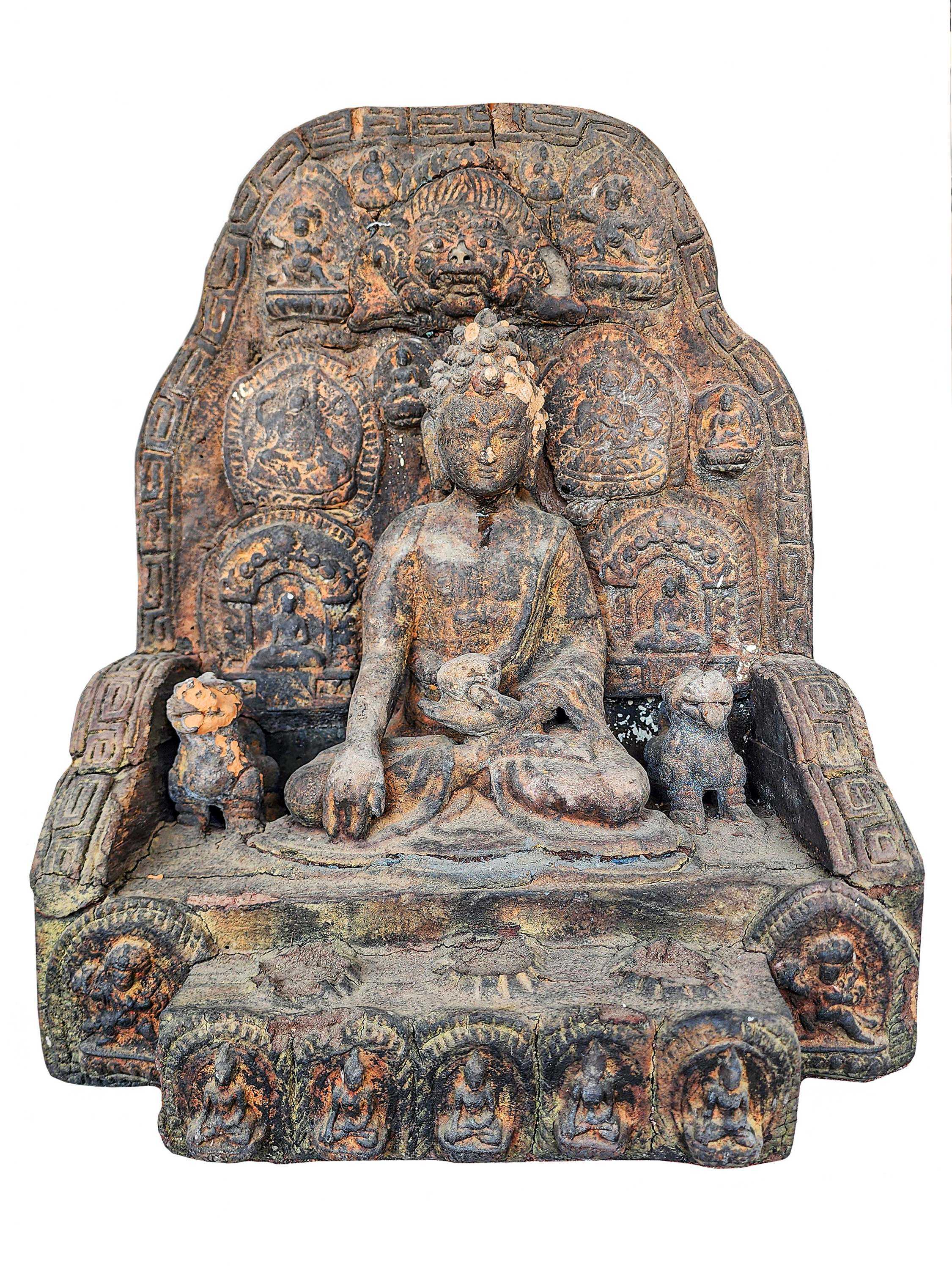 Buddhist Handmade Clay <span Style=