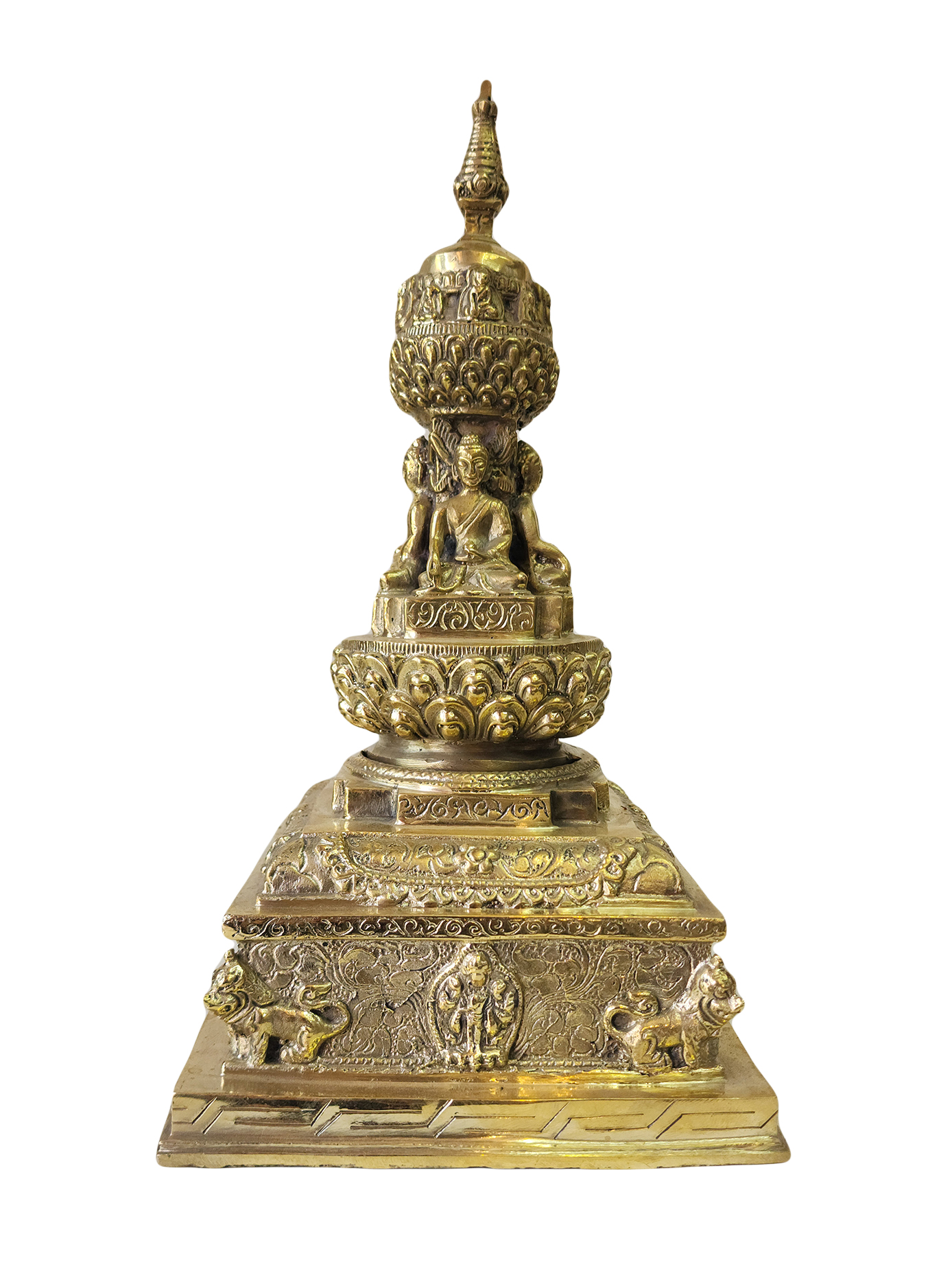 Buddhist Newari Stupa With buddhas Detachable