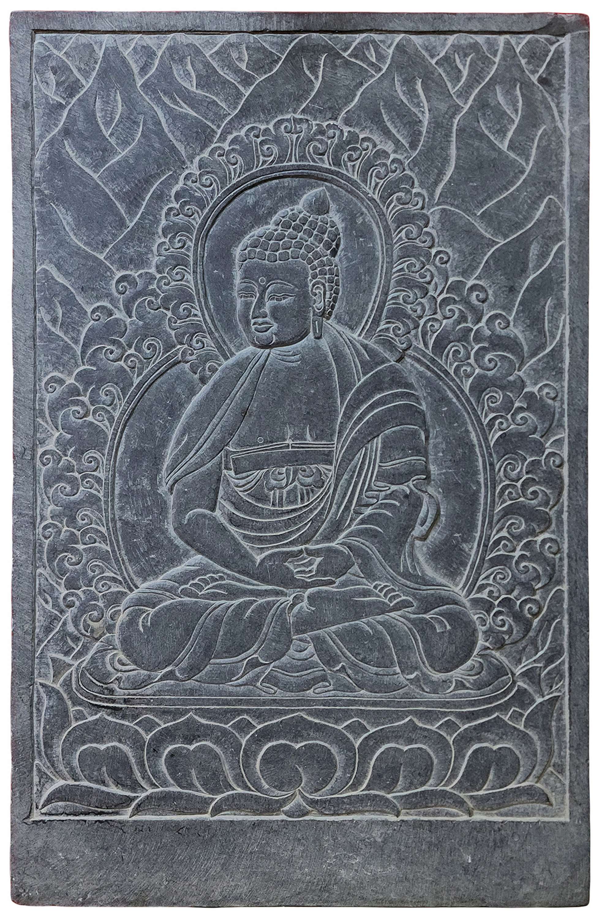 Amitabha Buddha Carved In Stone, <span Style=