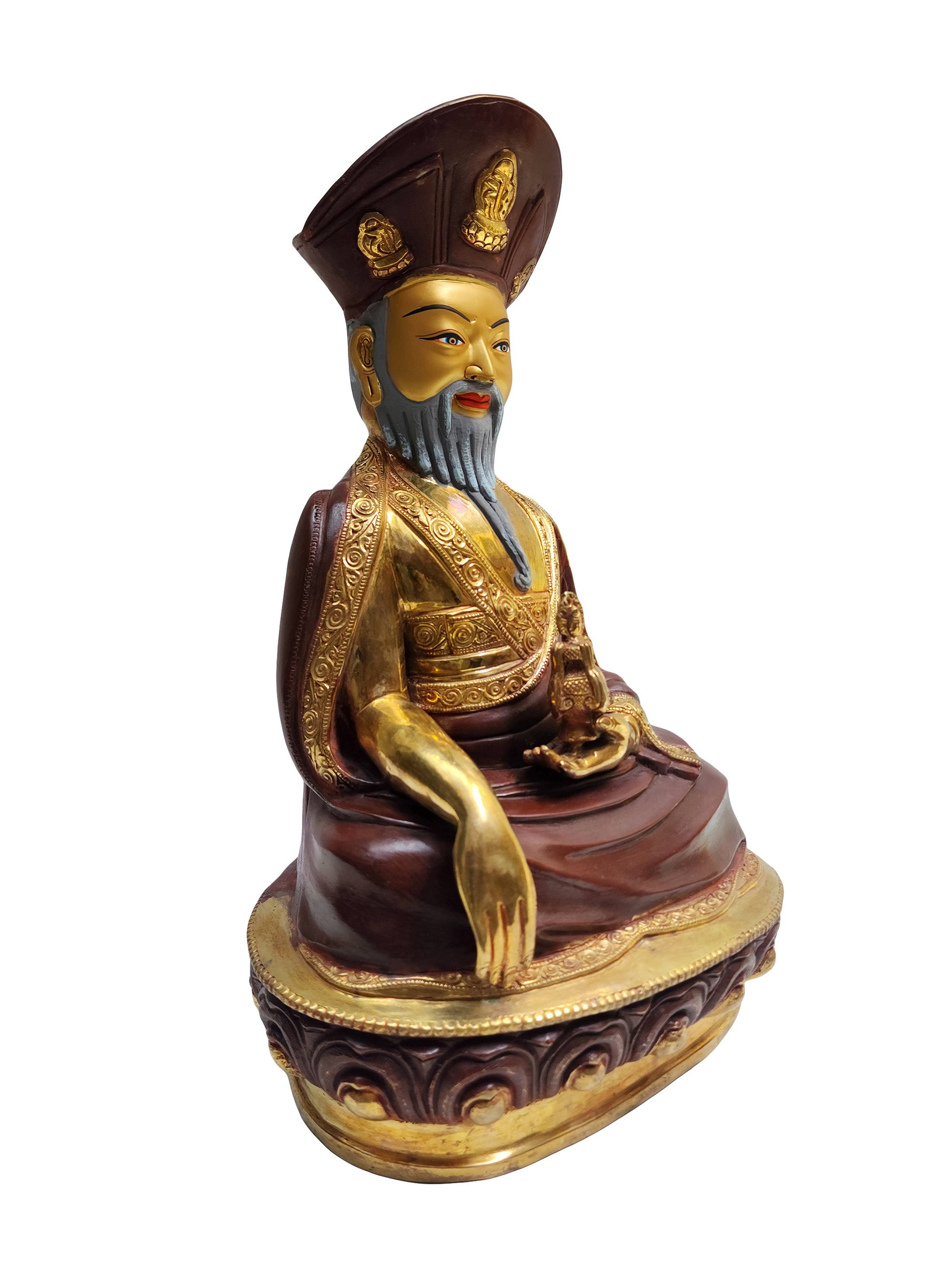 The 4th Zhabdrung Rinpoche Statue, Buddhist Handmade Statue, <span Style=