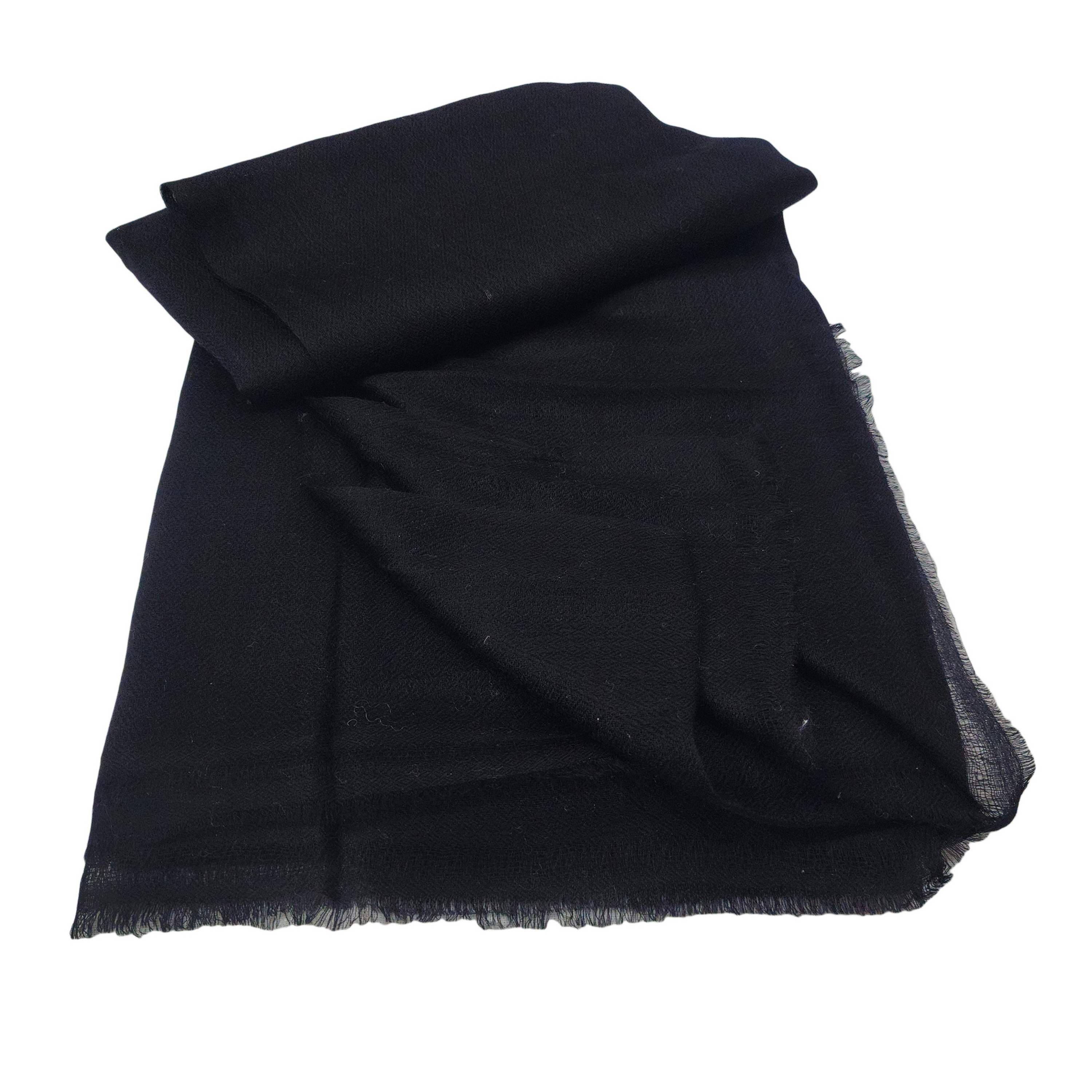 Ring Shawl, A Thin, Soft, And Light Shawl For All-weather Use, Two-ply Wool, Color charcoal