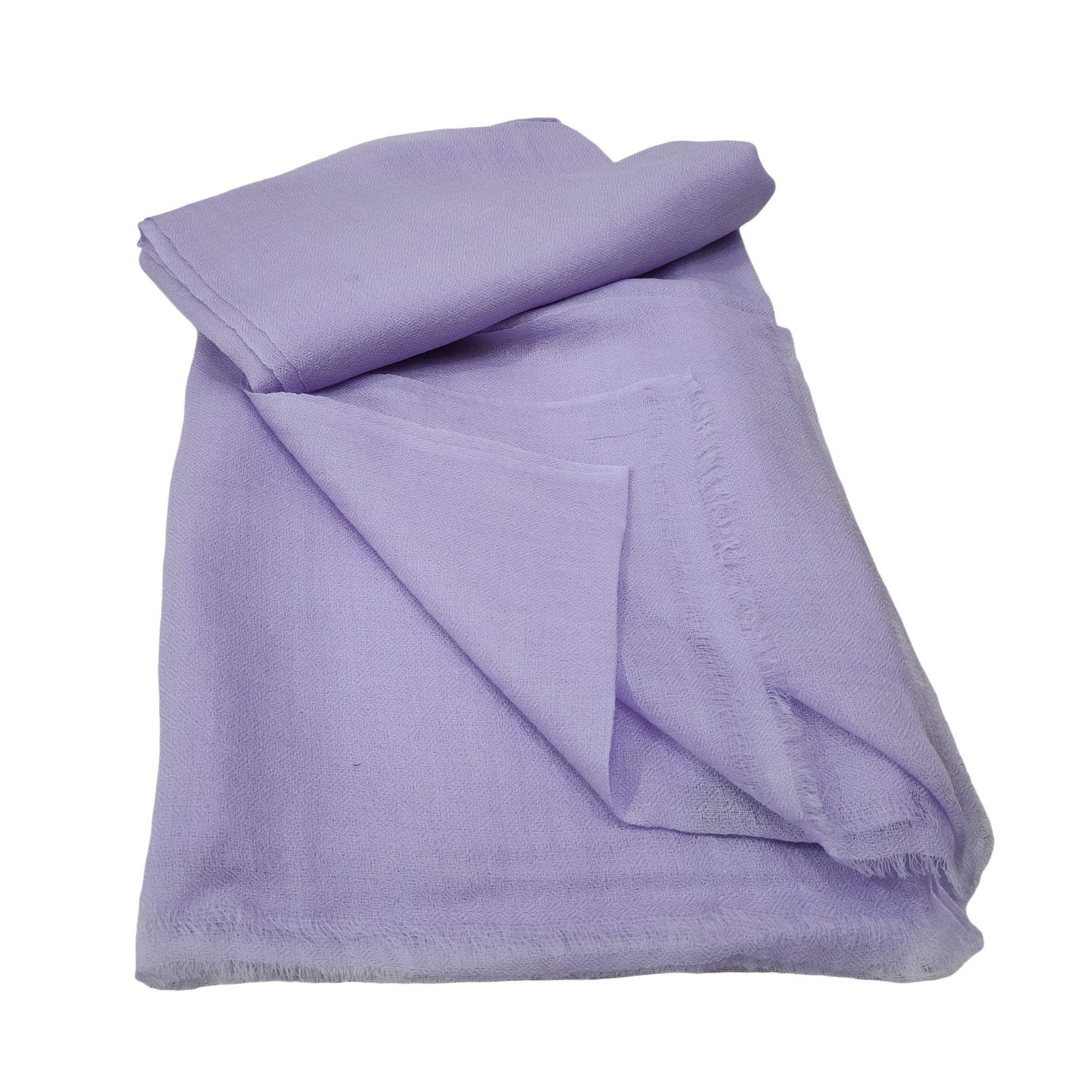 Ring Shawl, A Thin, Soft, And Light Shawl For All-weather Use, Two-ply Wool, Color lavender