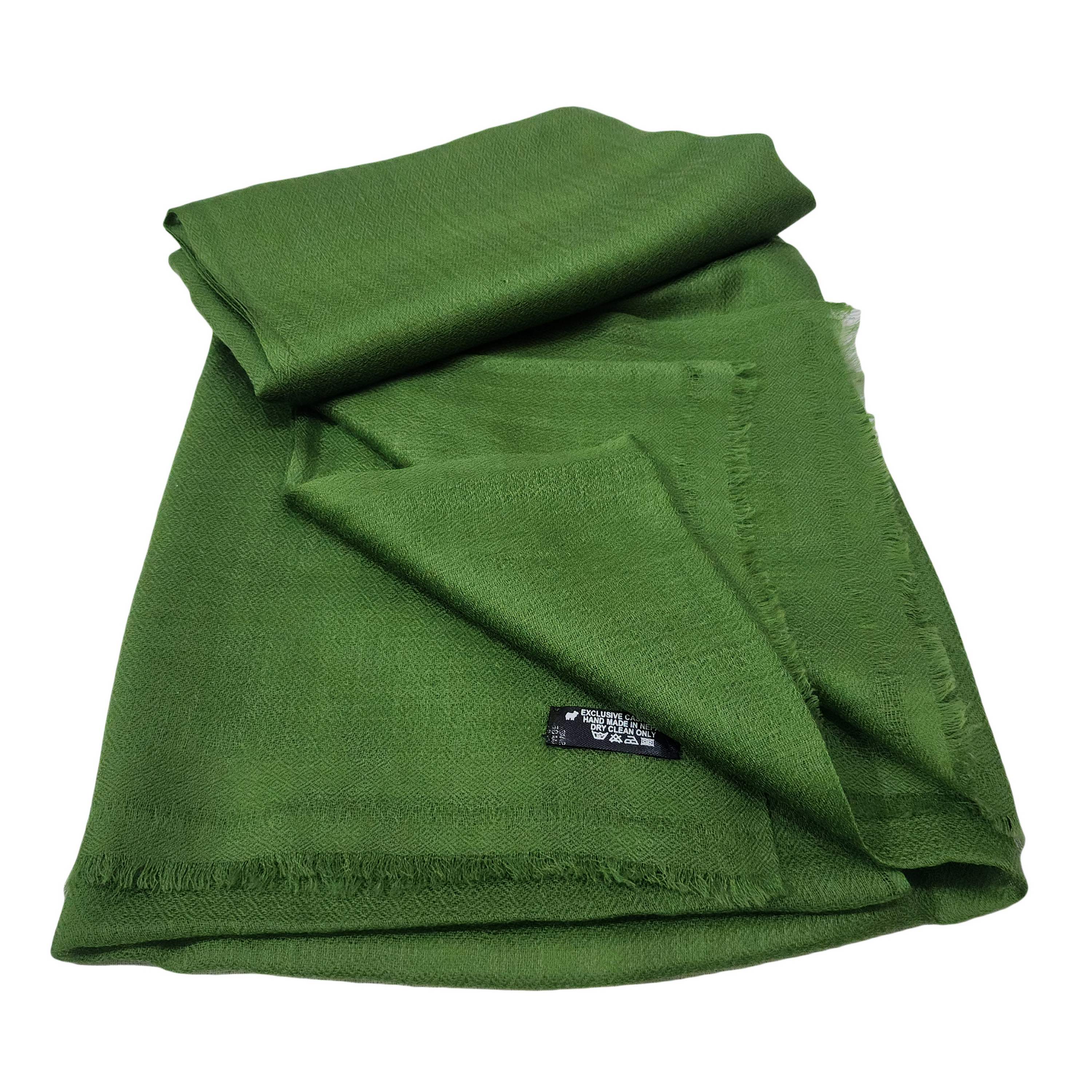 Ring Shawl, A Thin, Soft, And Light Shawl For All-weather Use, Two-ply Wool, Color green