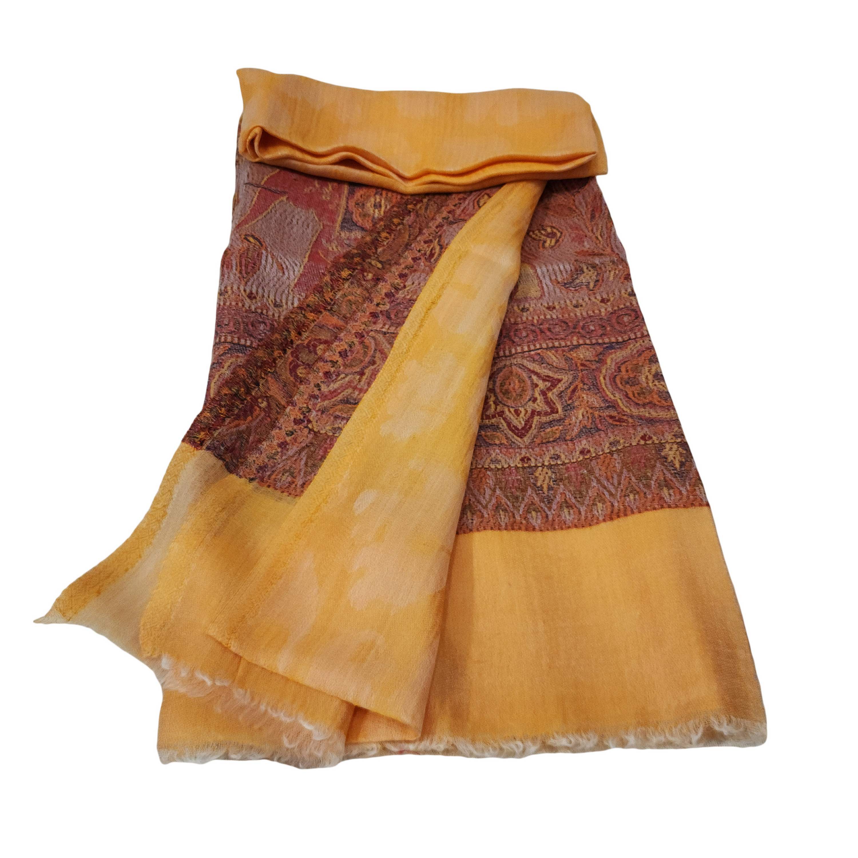 Ring Shawl, A Thin, Soft, And Light Shawl For All-weather Use, Two-ply Wool, With Jakarta Pattern